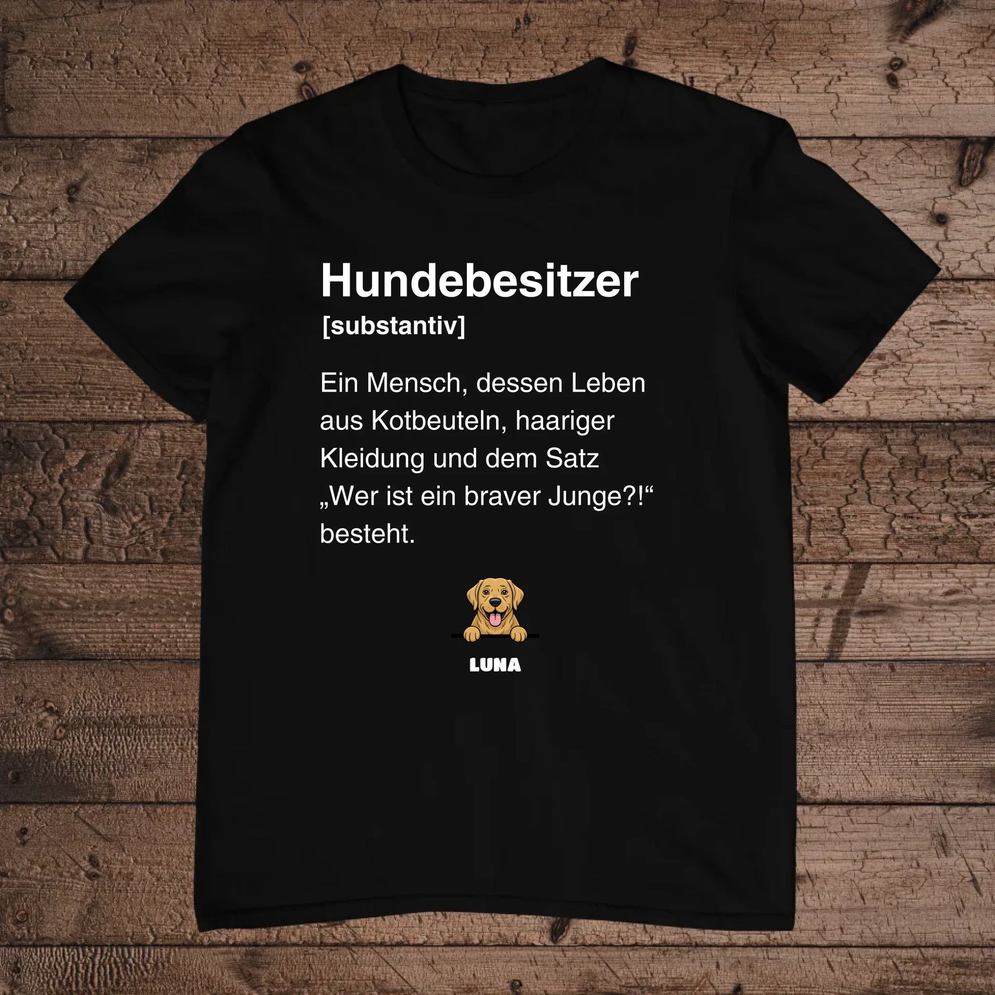 holz Flatlay mockup schwarz