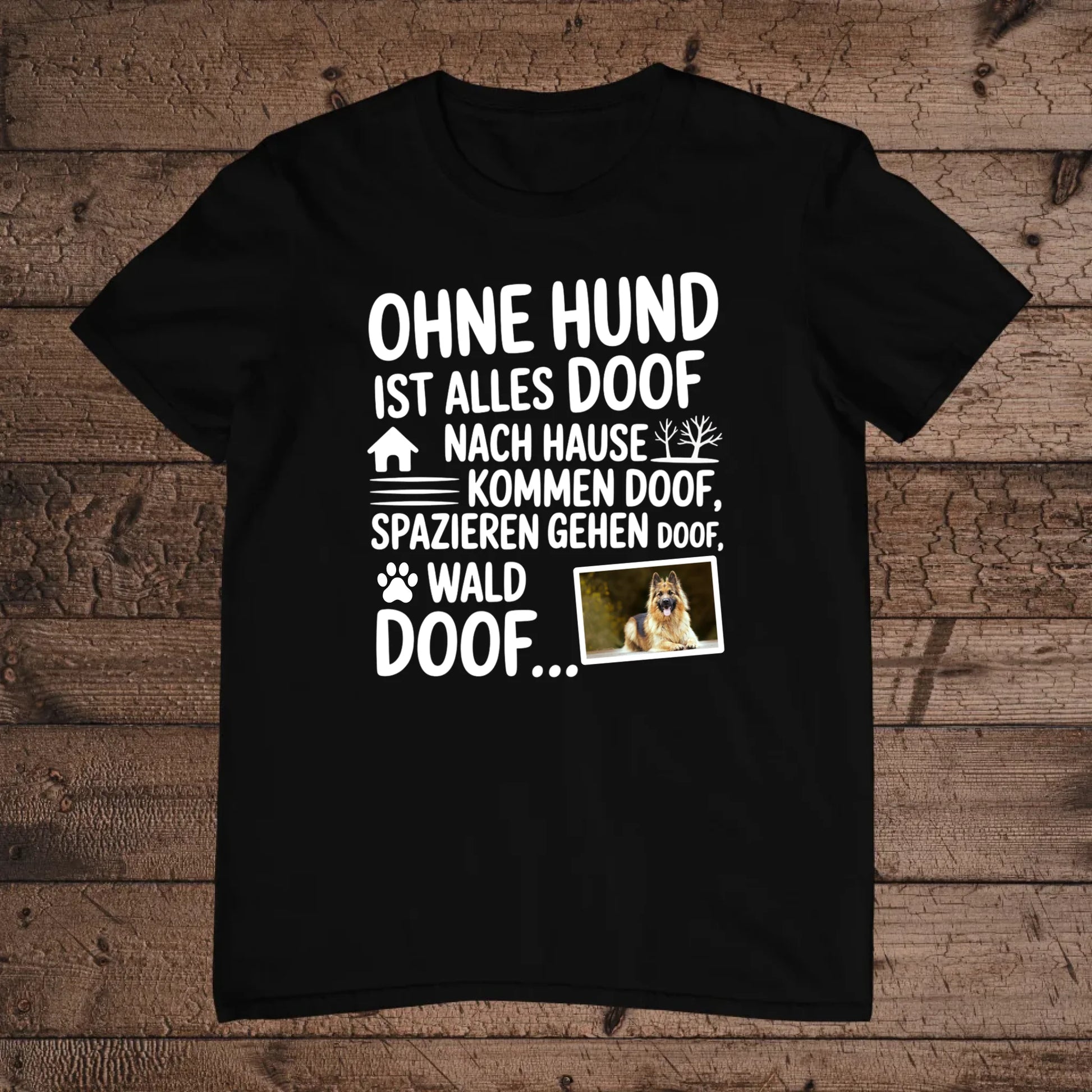 holz Flatlay mockup schwarz