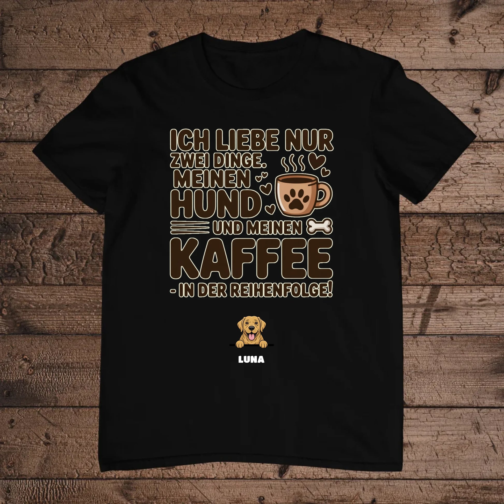 holz Flatlay mockup schwarz