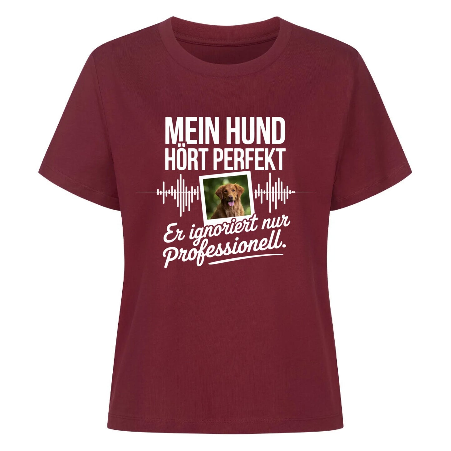 Damen Mockup burgunder