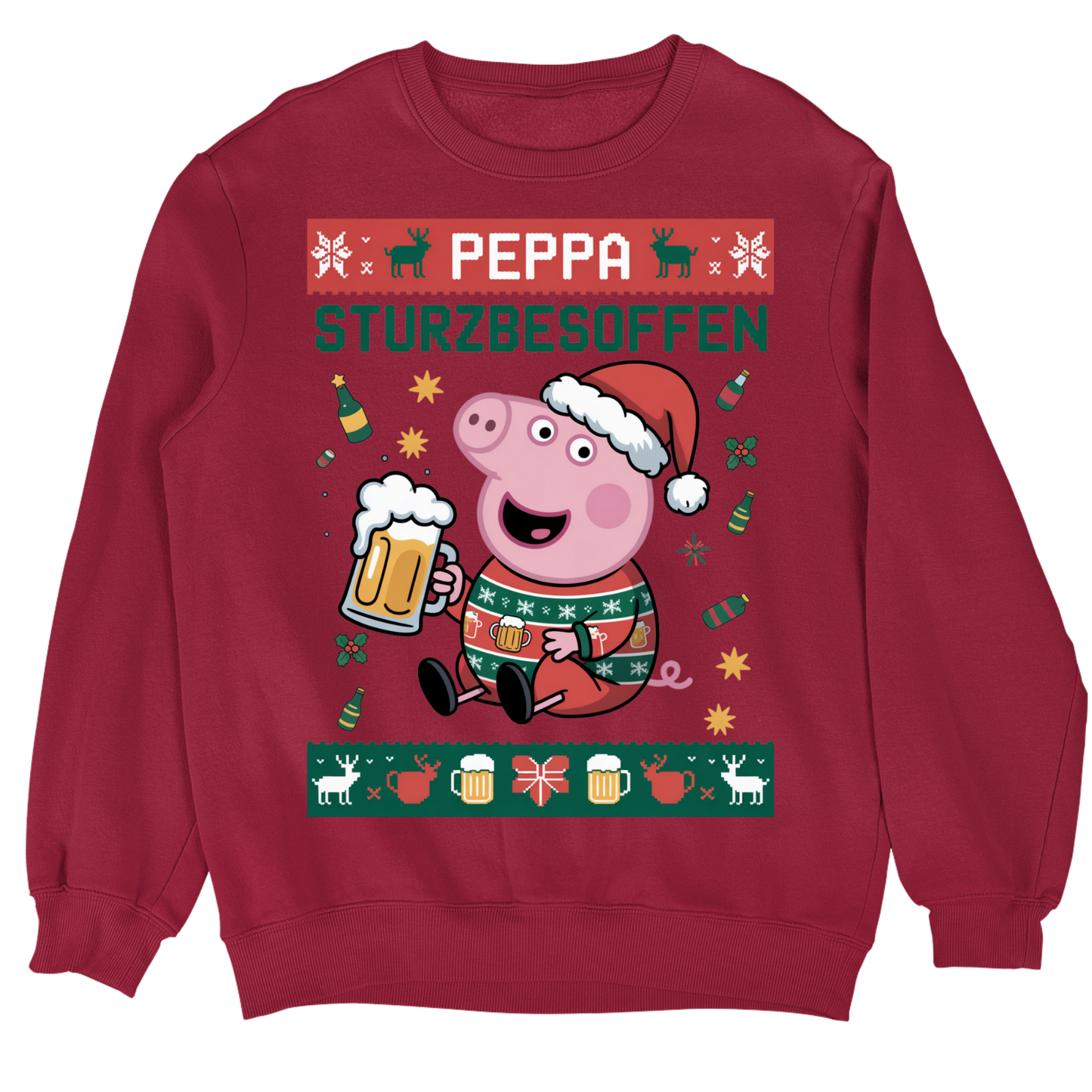 Peppa Sturzbesoffen Christmas Sweater