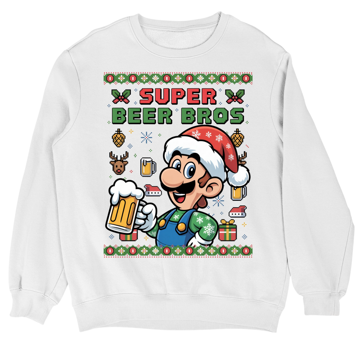 Super Beer Bros V2 Christmas Sweater