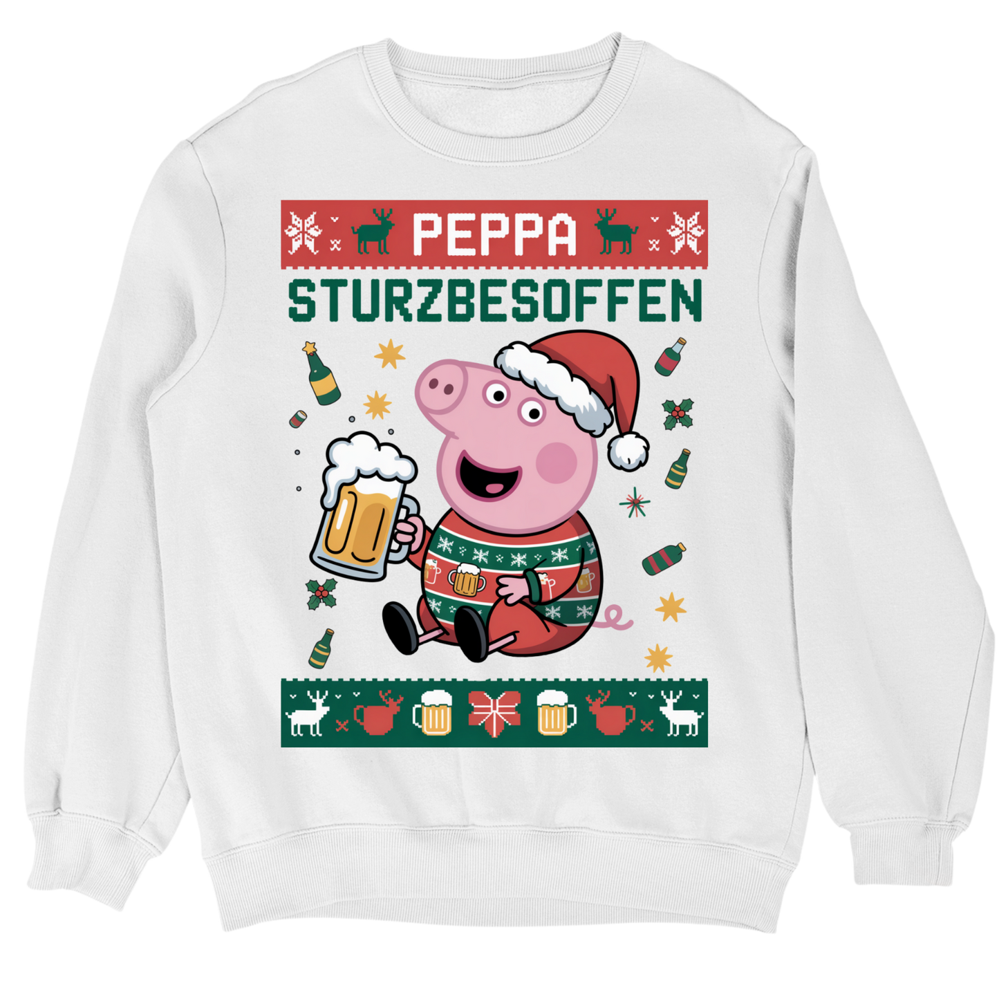 Peppa Sturzbesoffen Christmas Sweater