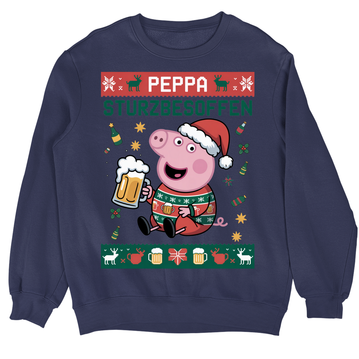 Peppa Sturzbesoffen Christmas Sweater