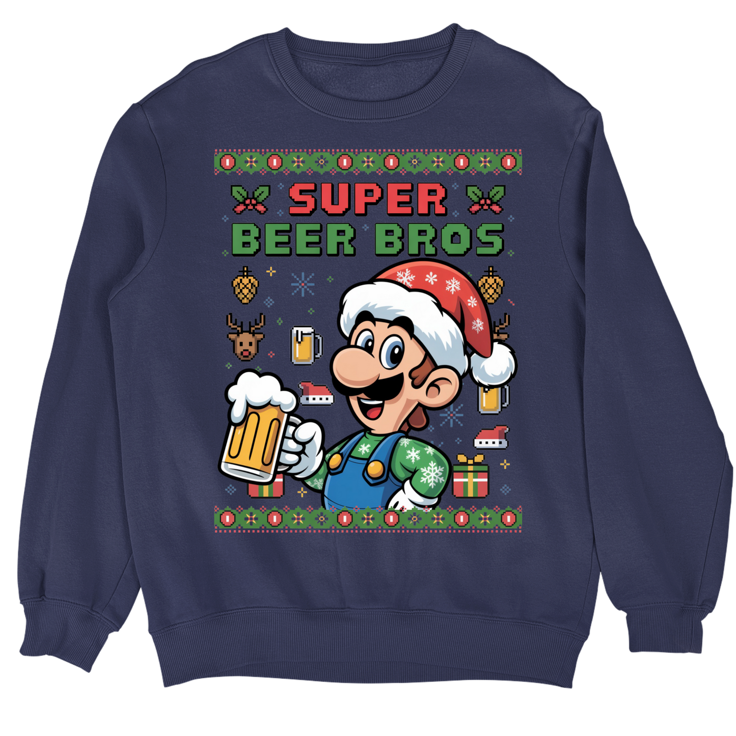 Super Beer Bros V2 Christmas Sweater