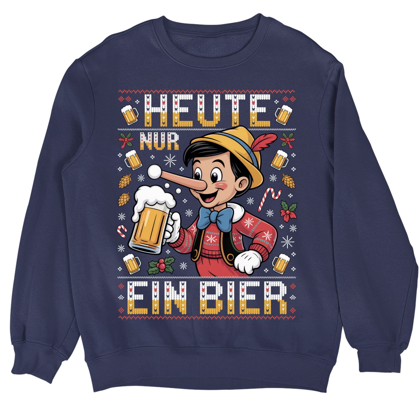Heute nur ein Bier Christmas Sweater