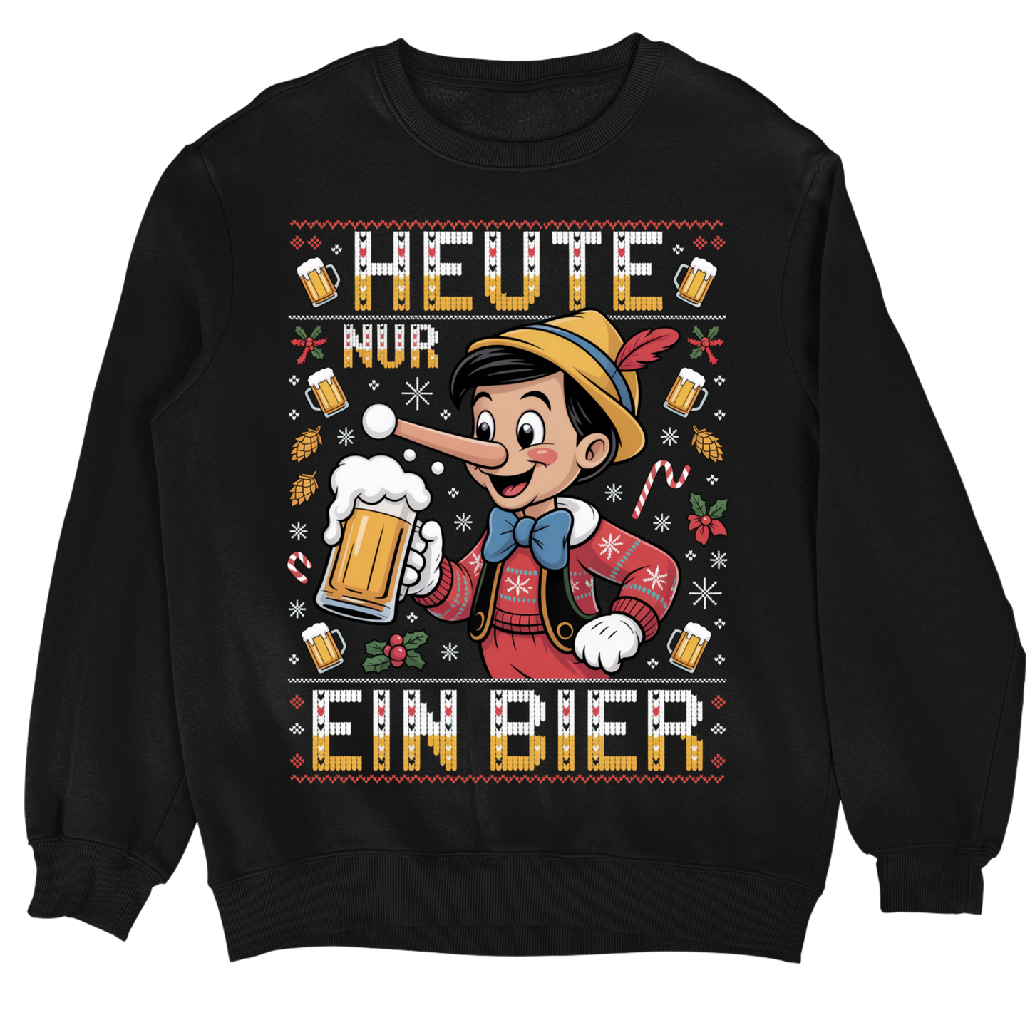 Heute nur ein Bier Christmas Sweater