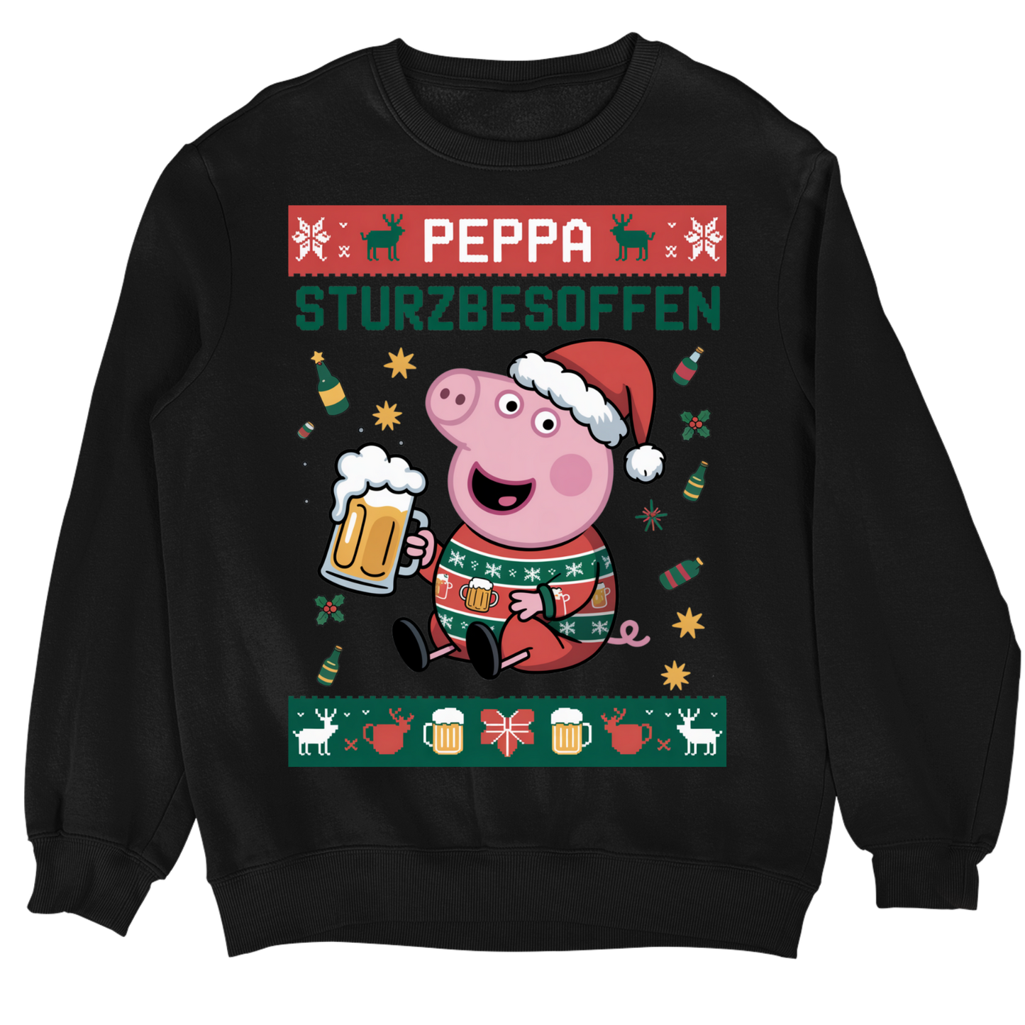 Peppa Sturzbesoffen Christmas Sweater