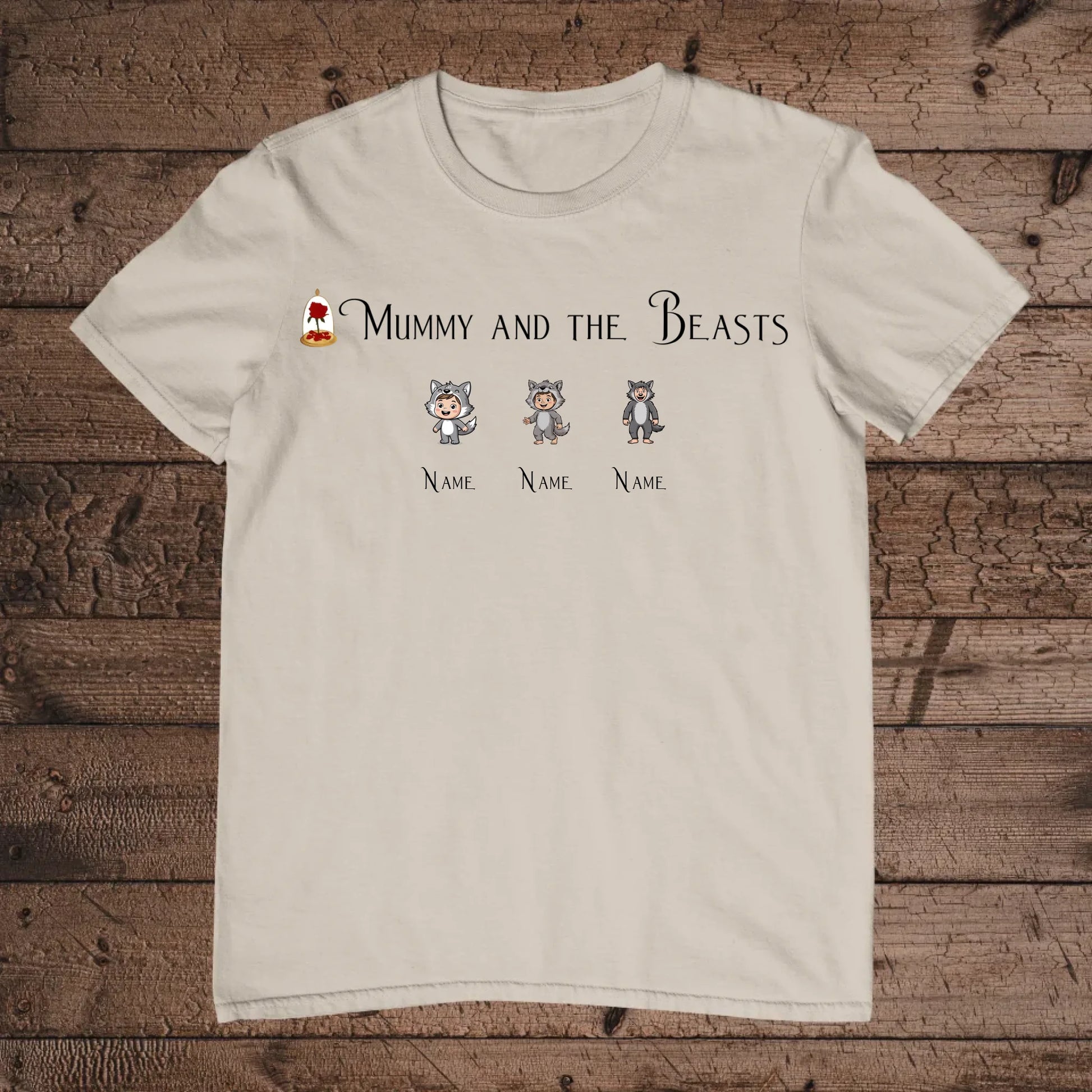 holz Flatlay mockup sand