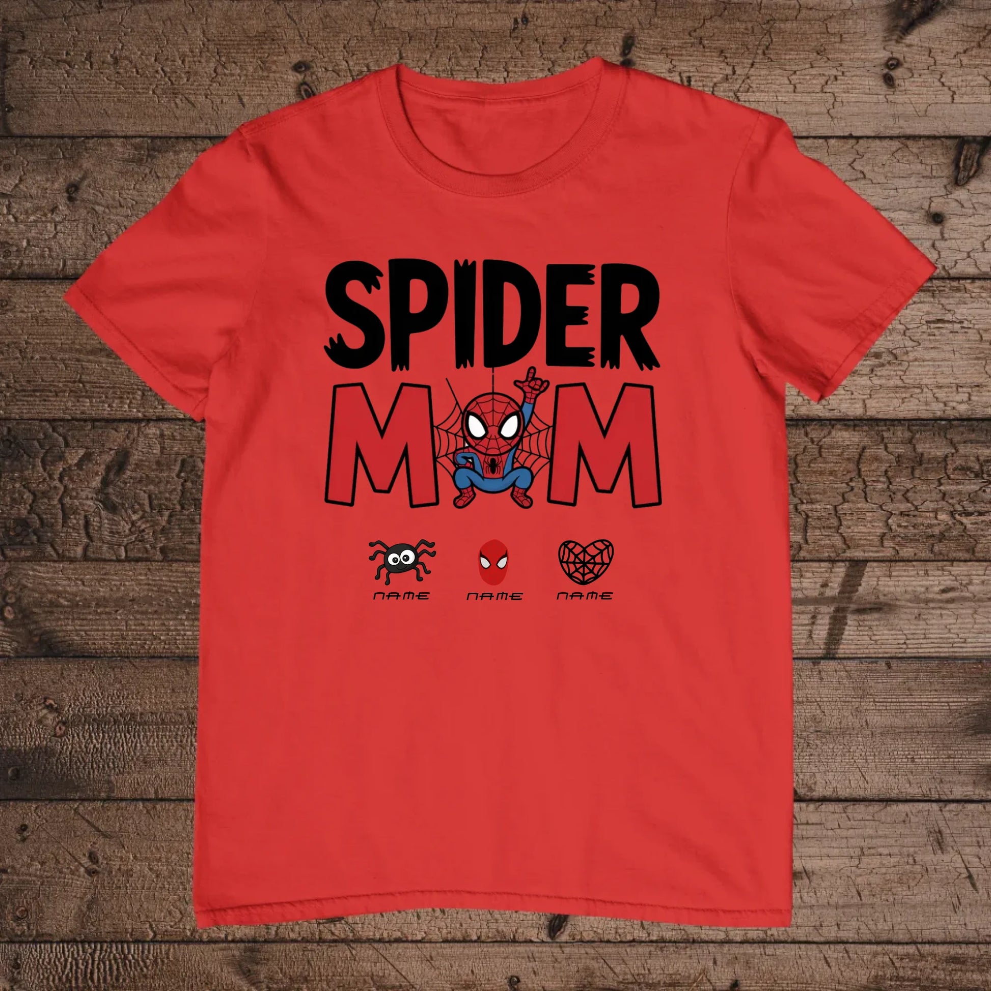 holz Flatlay mockup rot