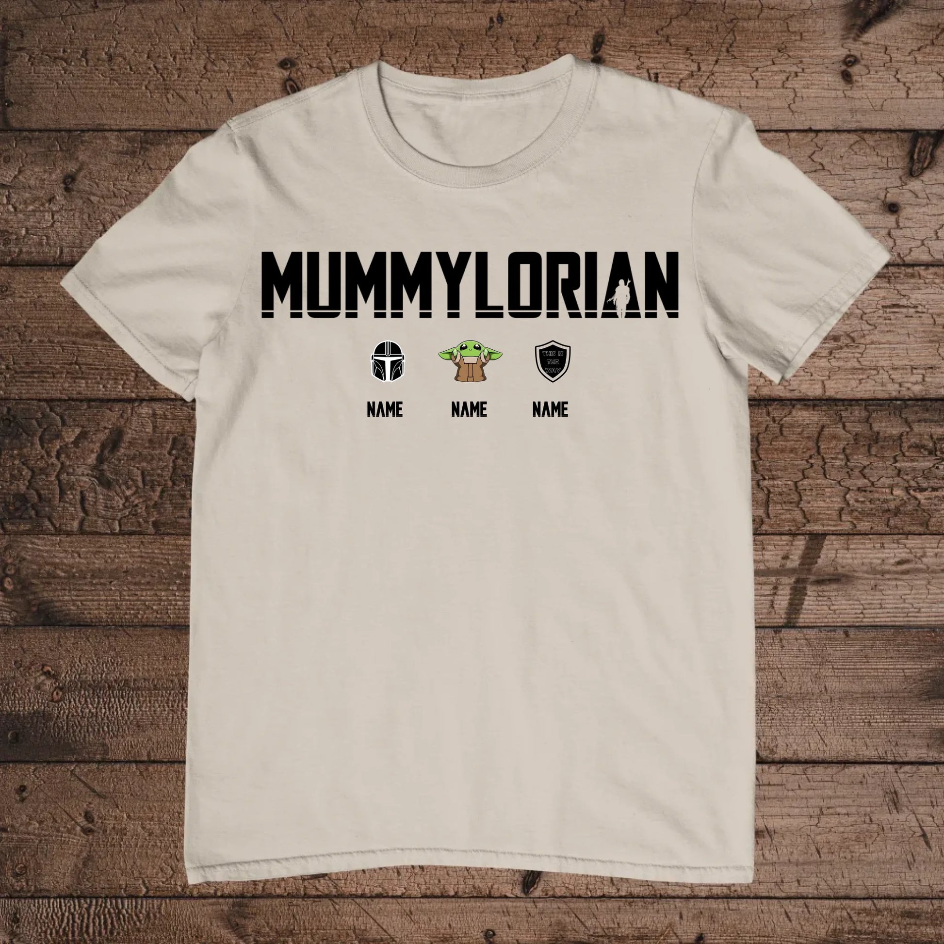 holz Flatlay mockup sand