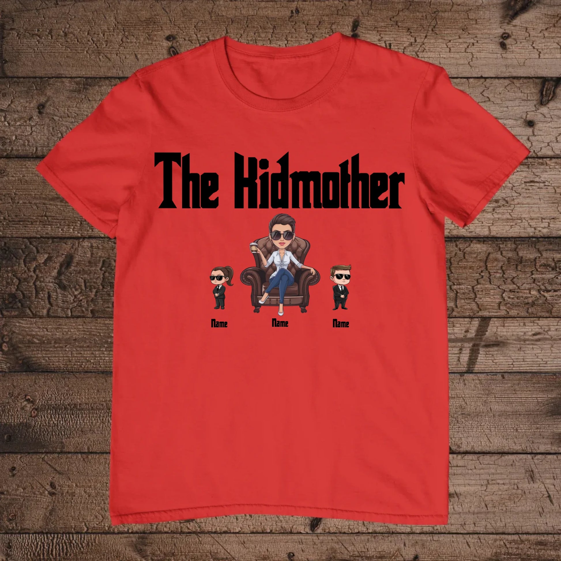 holz Flatlay mockup rot