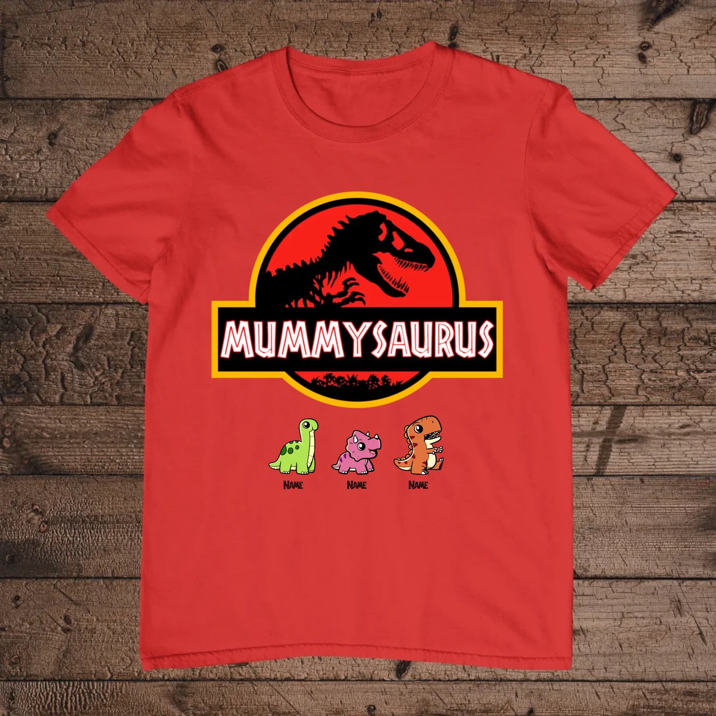 holz Flatlay mockup rot