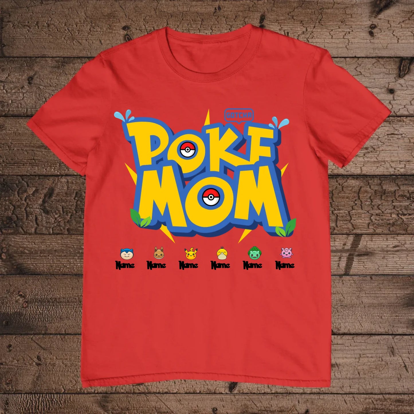 holz Flatlay mockup rot