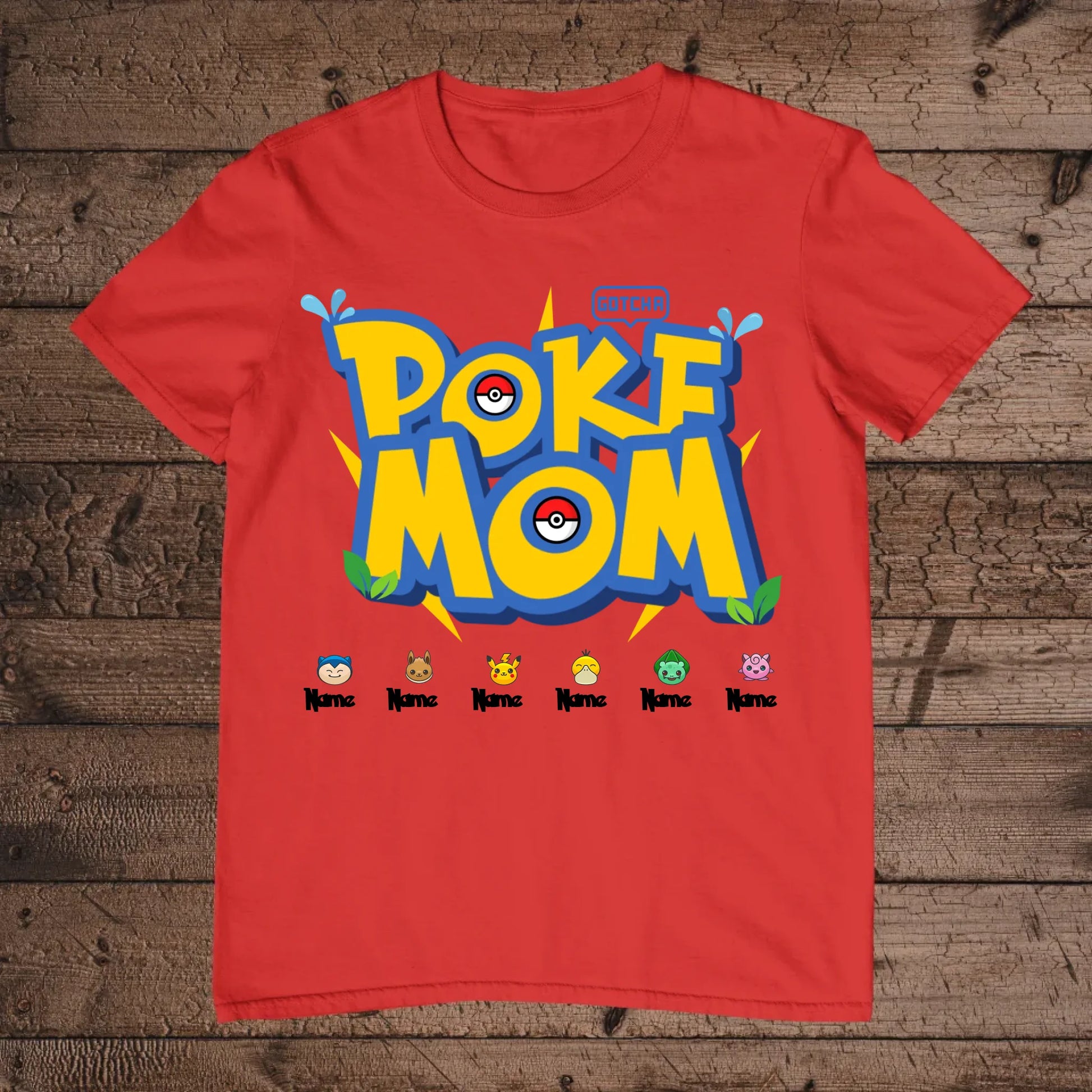 holz Flatlay mockup rot