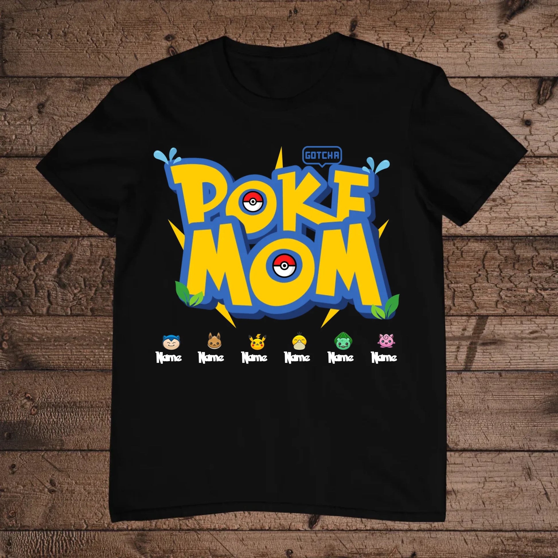 holz Flatlay mockup schwarz