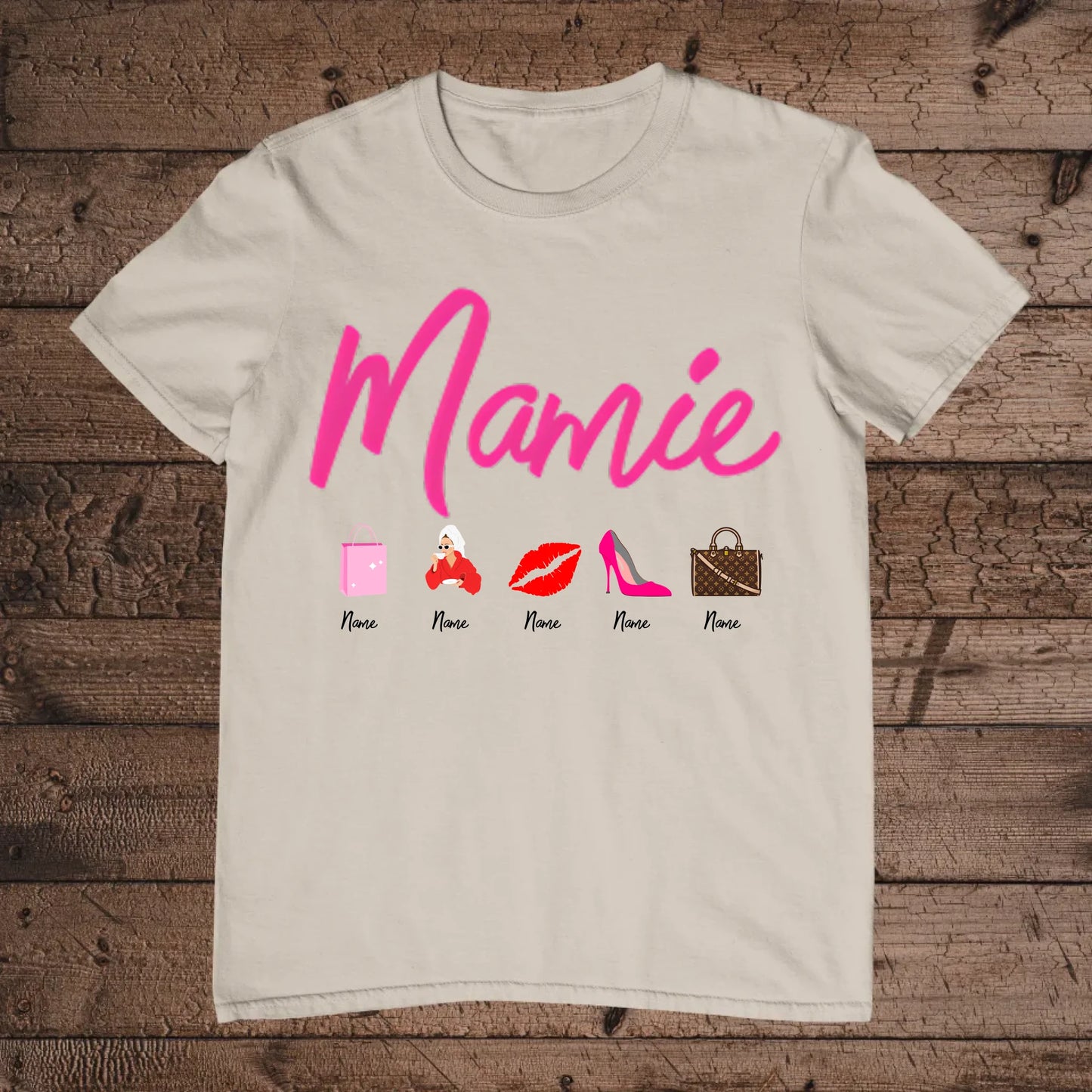 holz Flatlay mockup sand