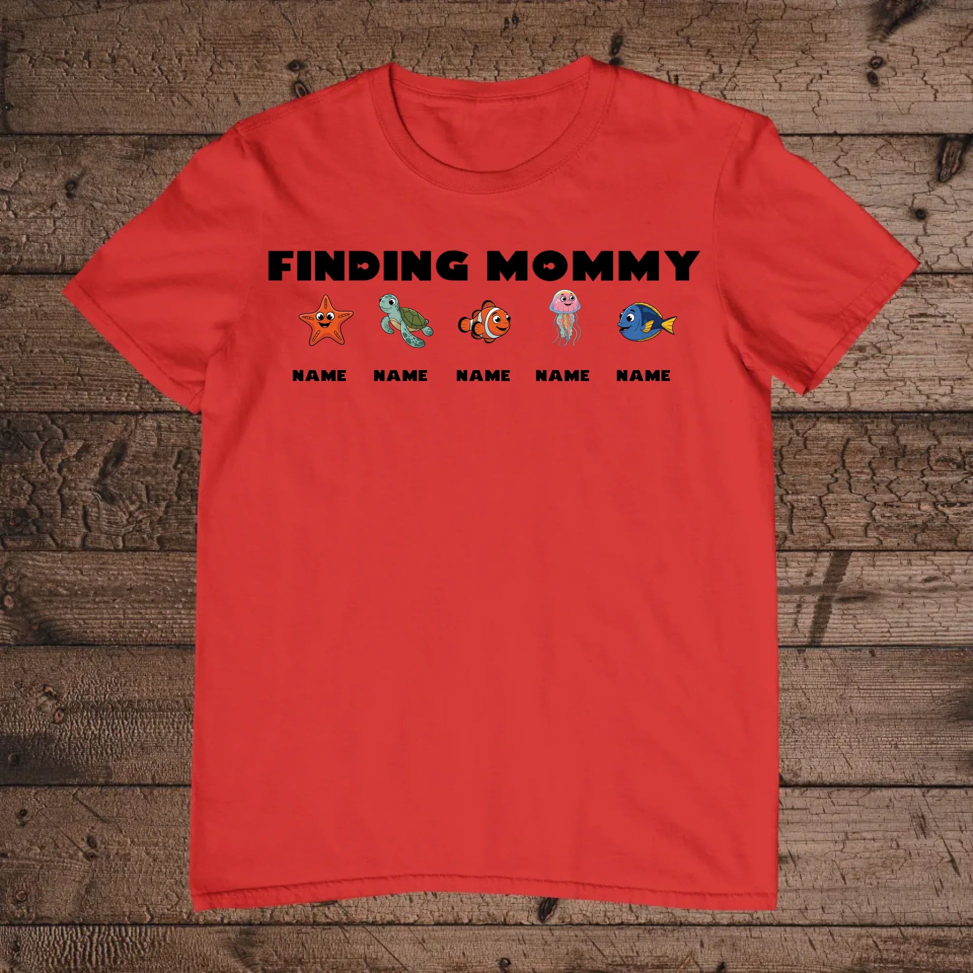 holz Flatlay mockup rot