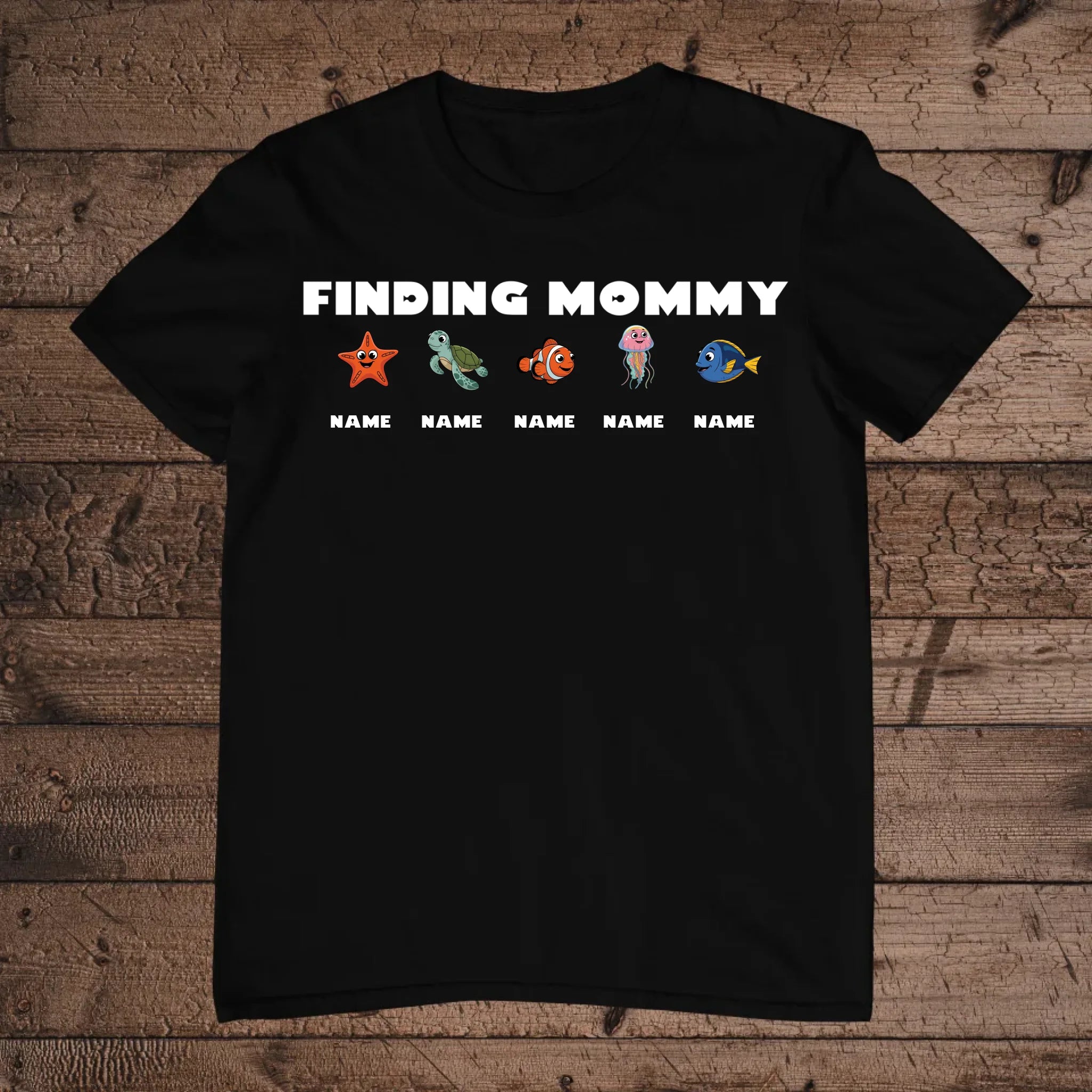 holz Flatlay mockup schwarz