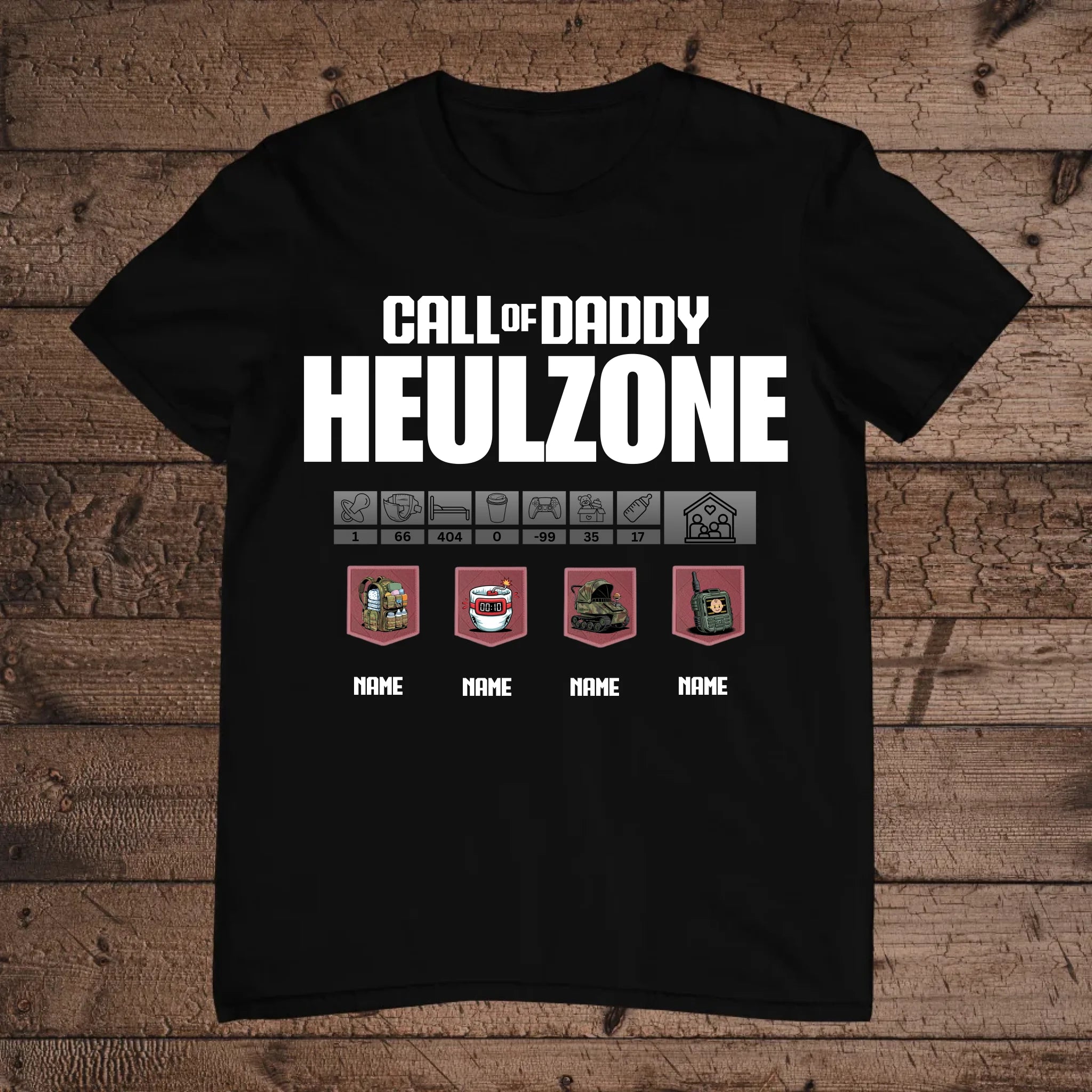 holz Flatlay mockup schwarz