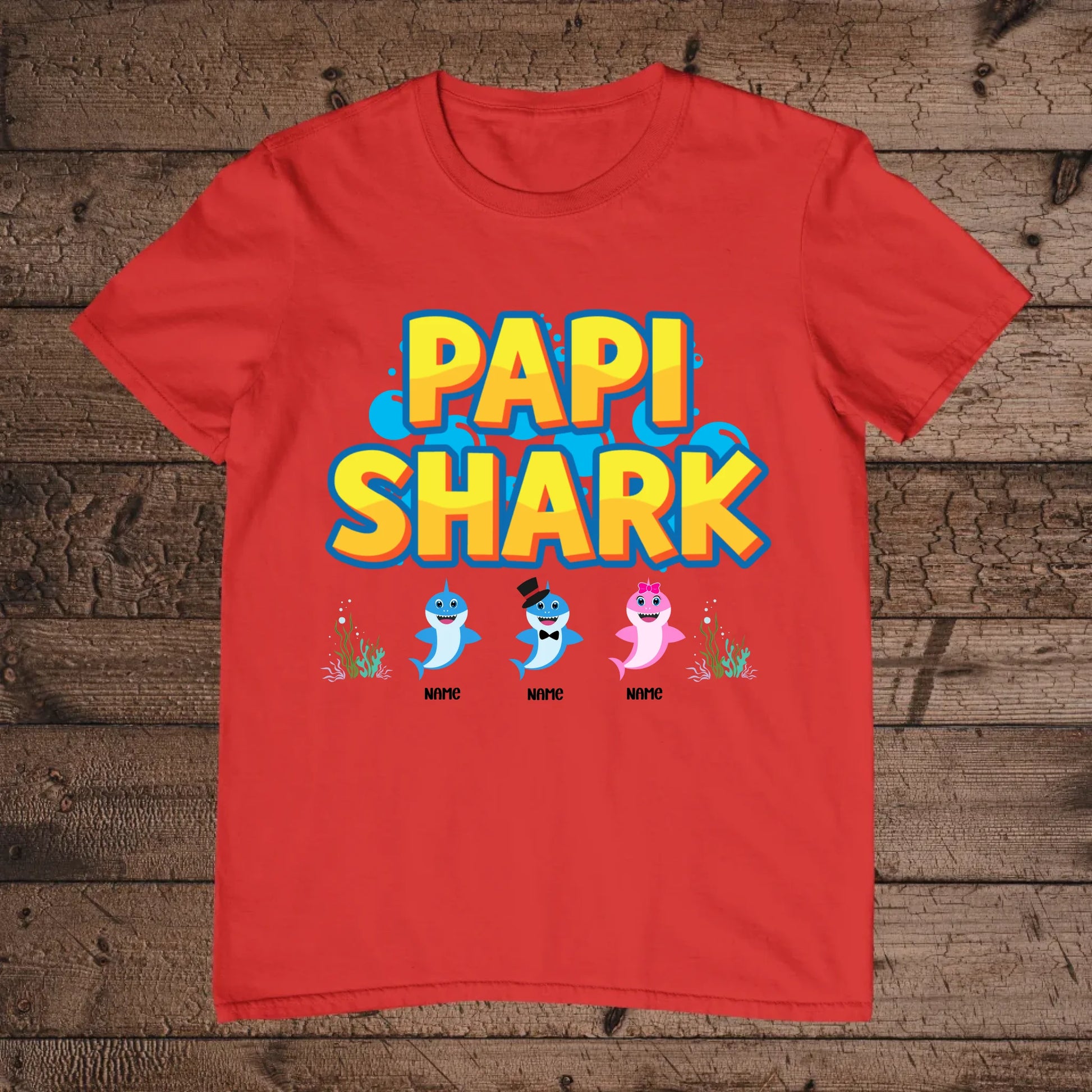 holz Flatlay mockup rot