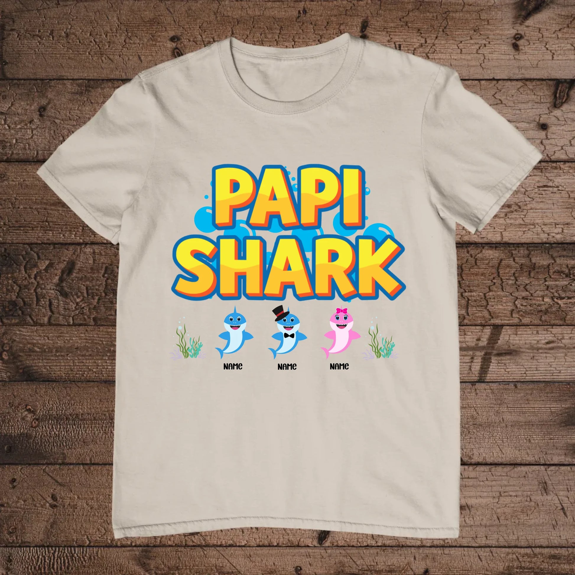 holz Flatlay mockup sand