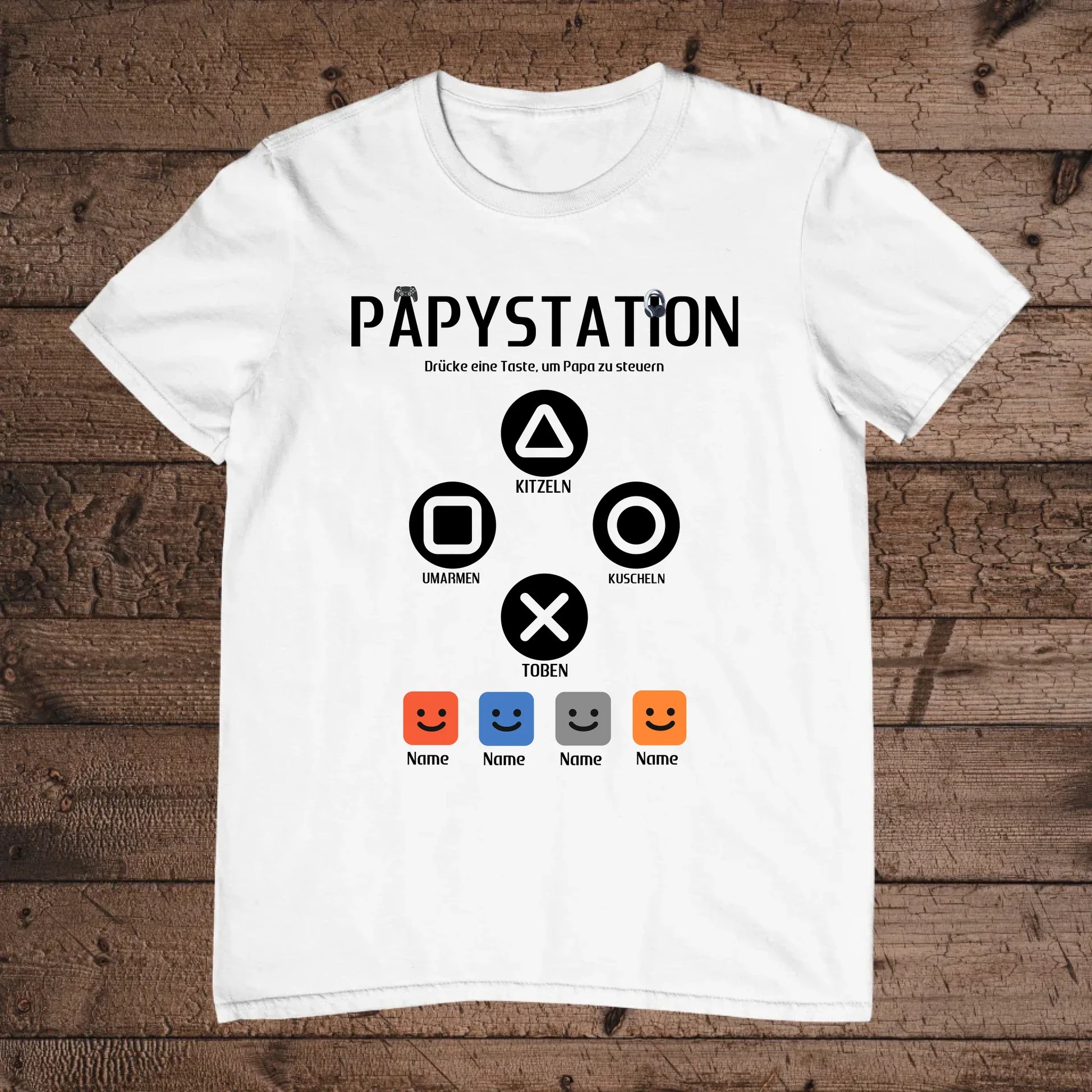 holz flatlay mockup weiß