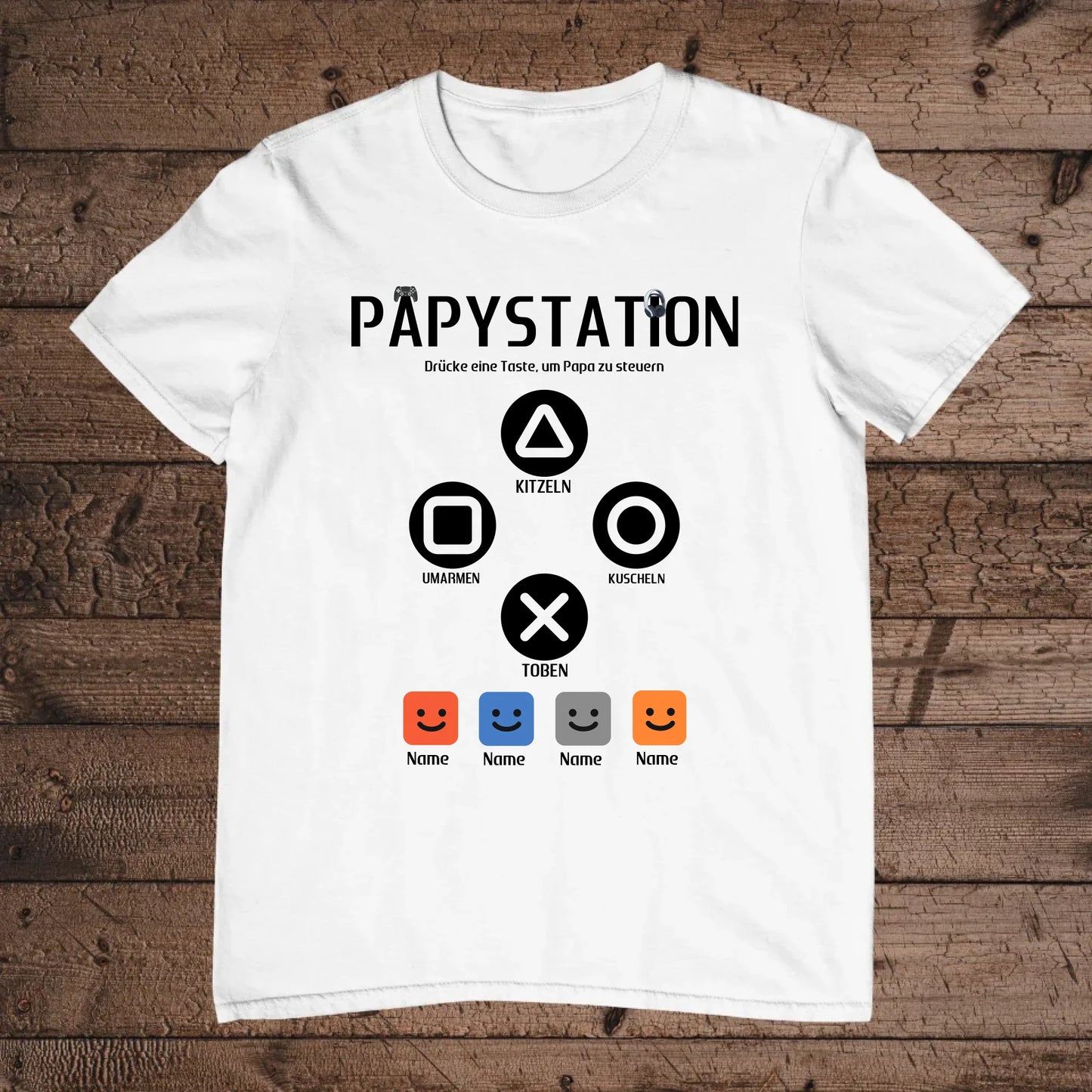 holz flatlay mockup weiß