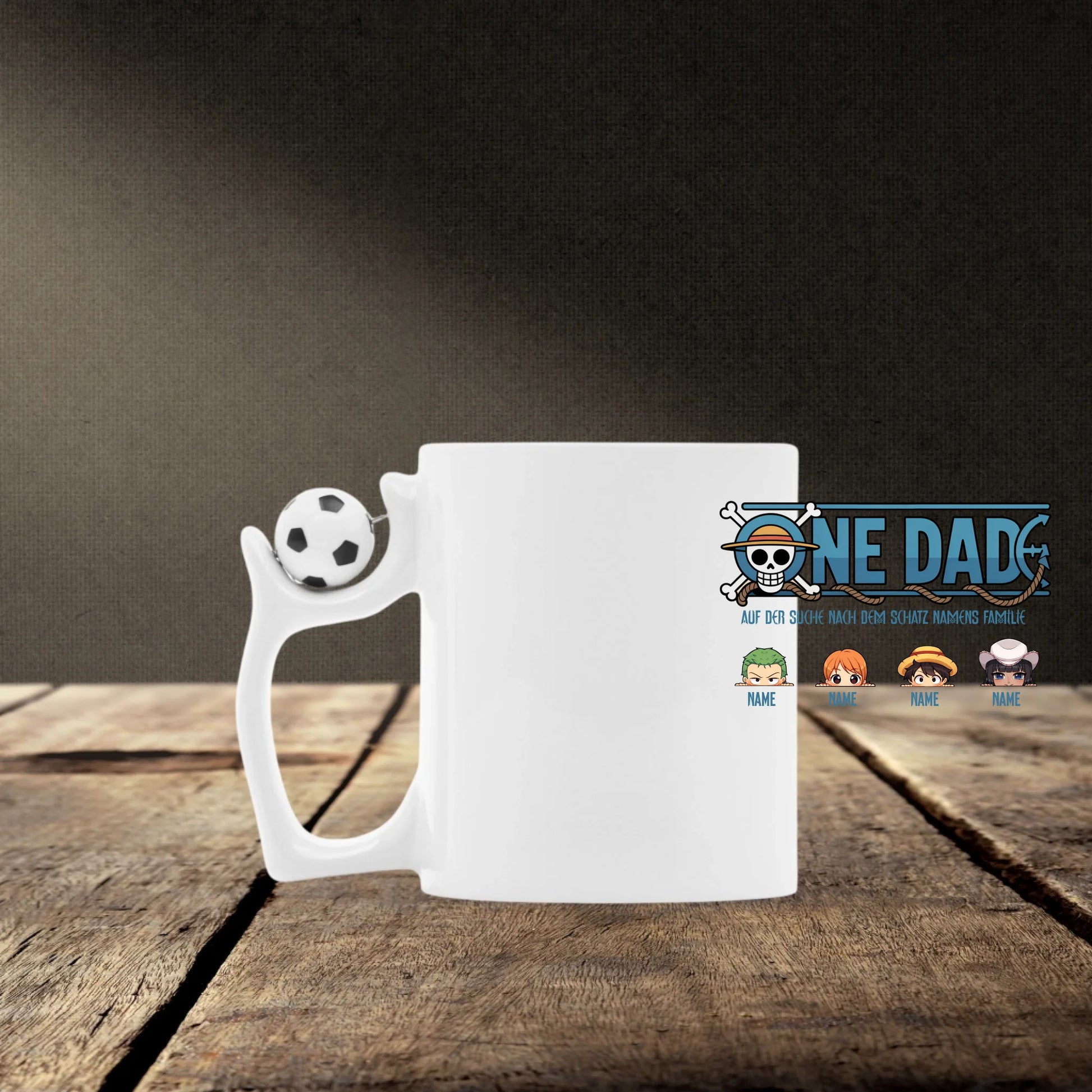 Mockup Fußballtasse