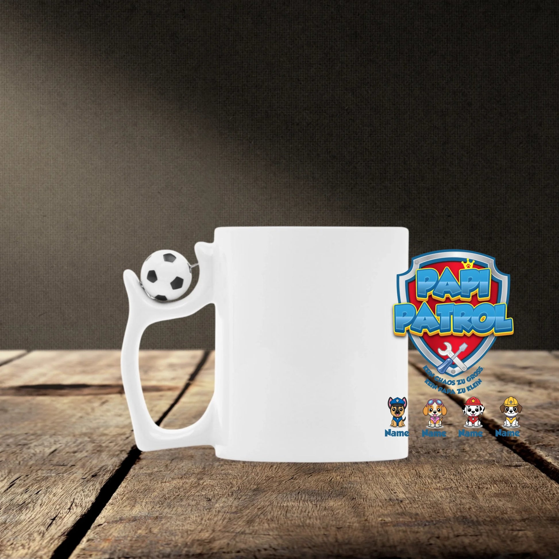 Mockup Fußballtasse