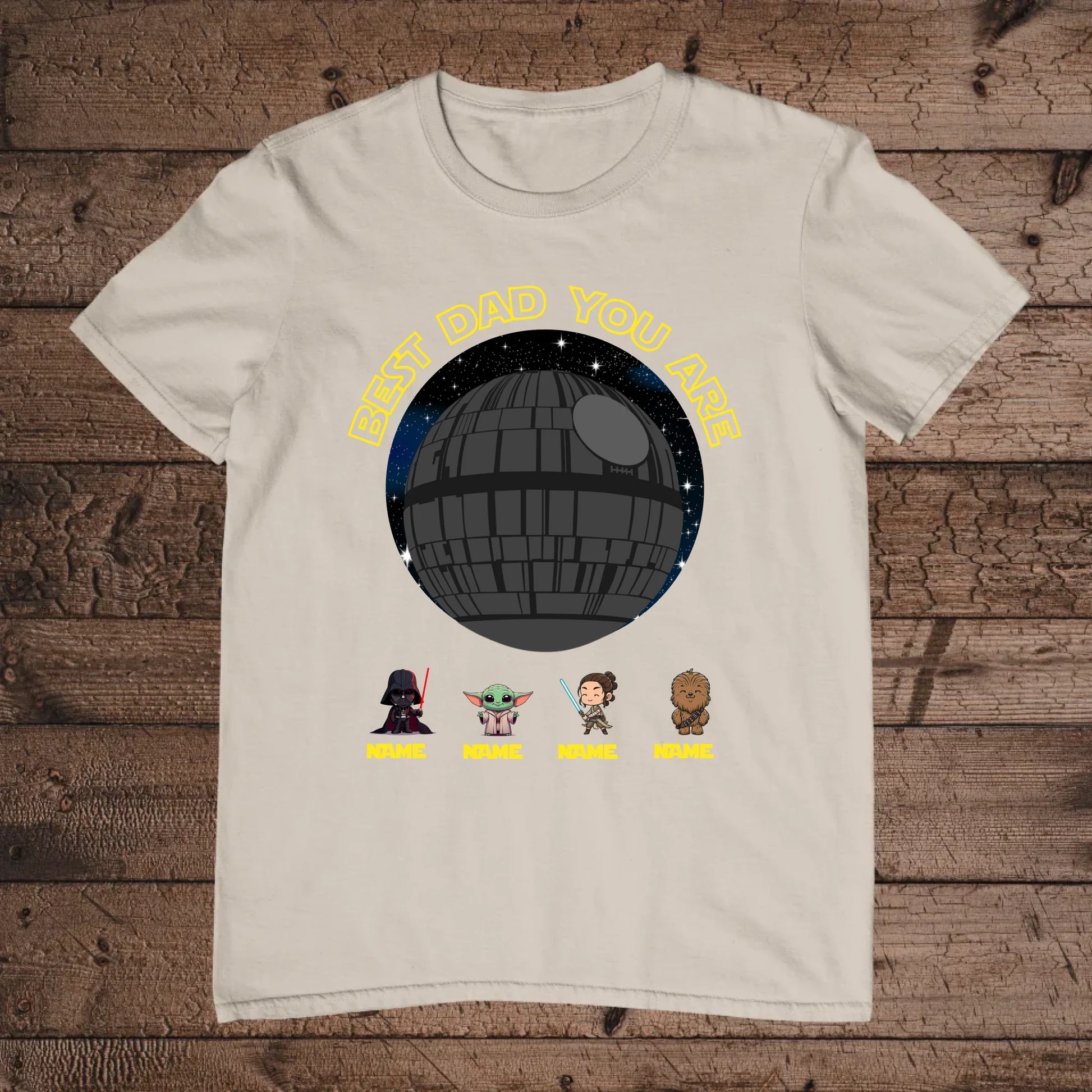 holz Flatlay mockup sand