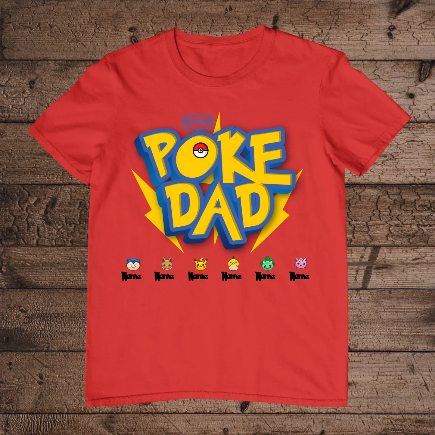 holz Flatlay mockup rot