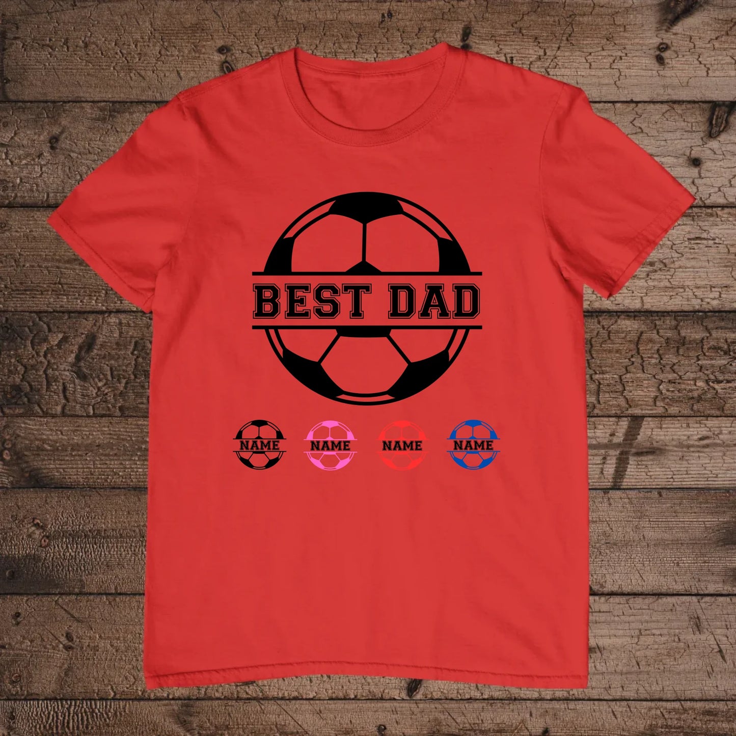 holz Flatlay mockup rot