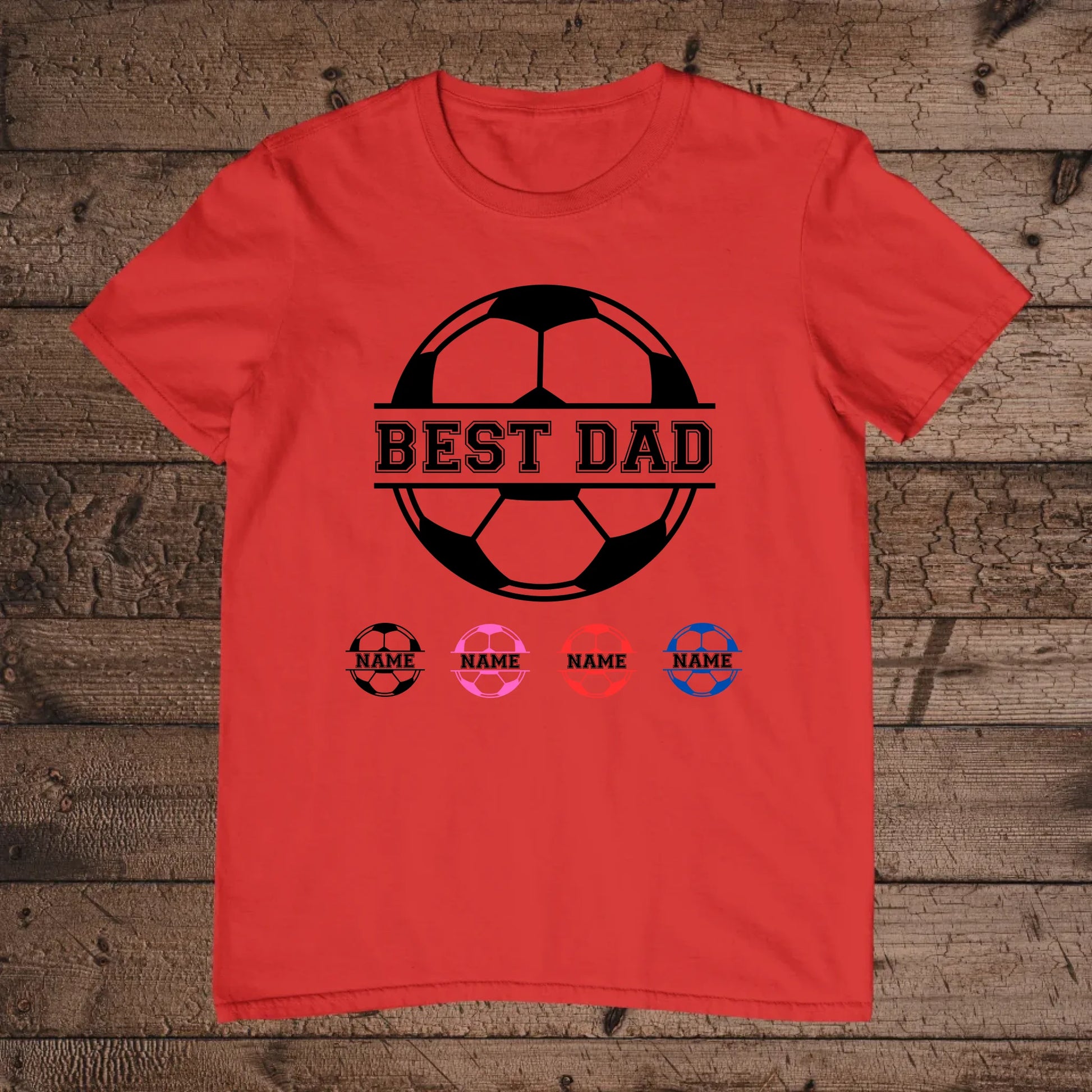 holz Flatlay mockup rot