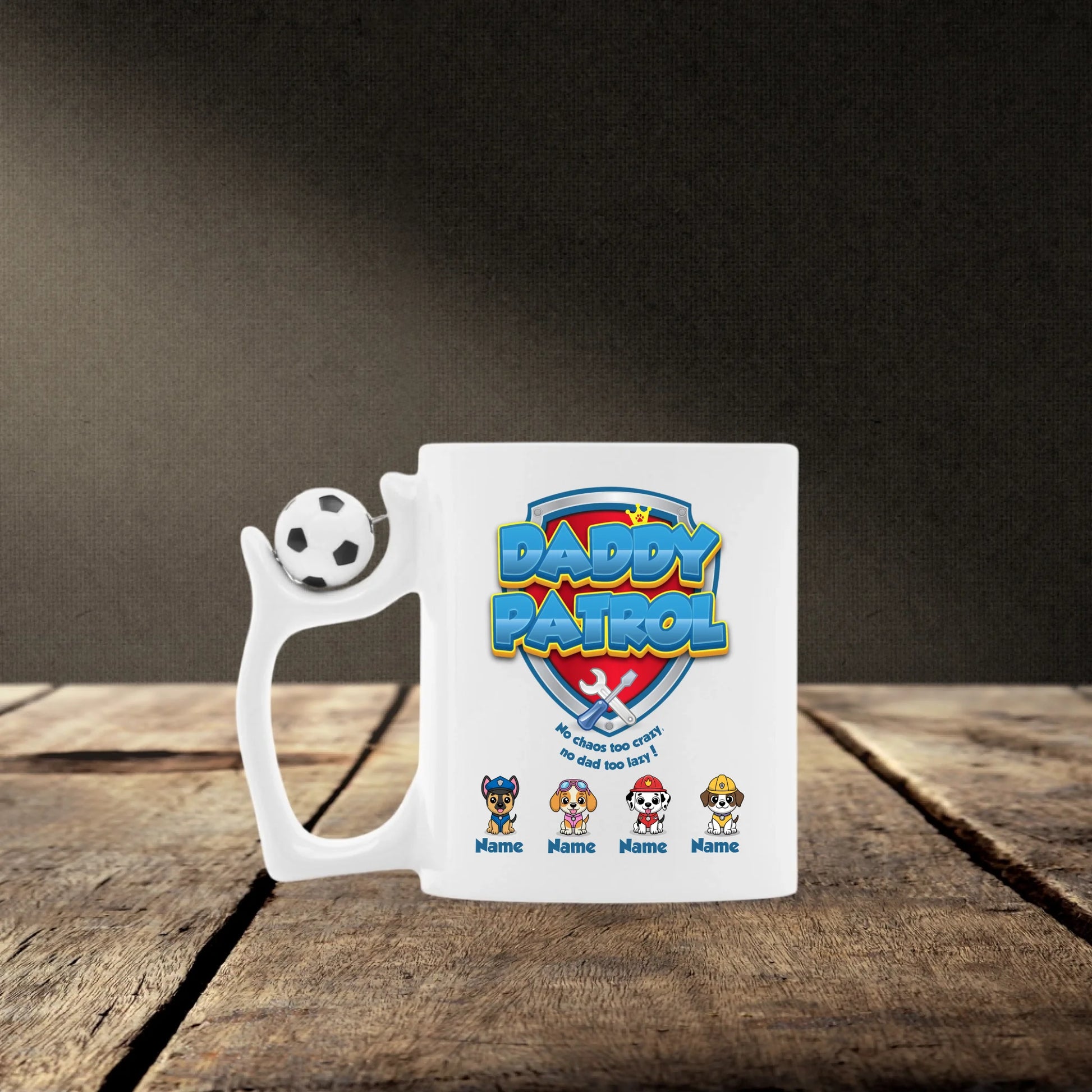 Mockup Fußballtasse