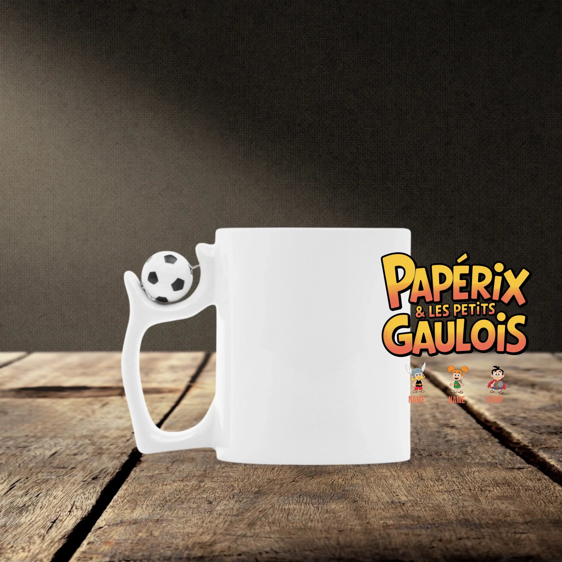 Mockup Fußballtasse