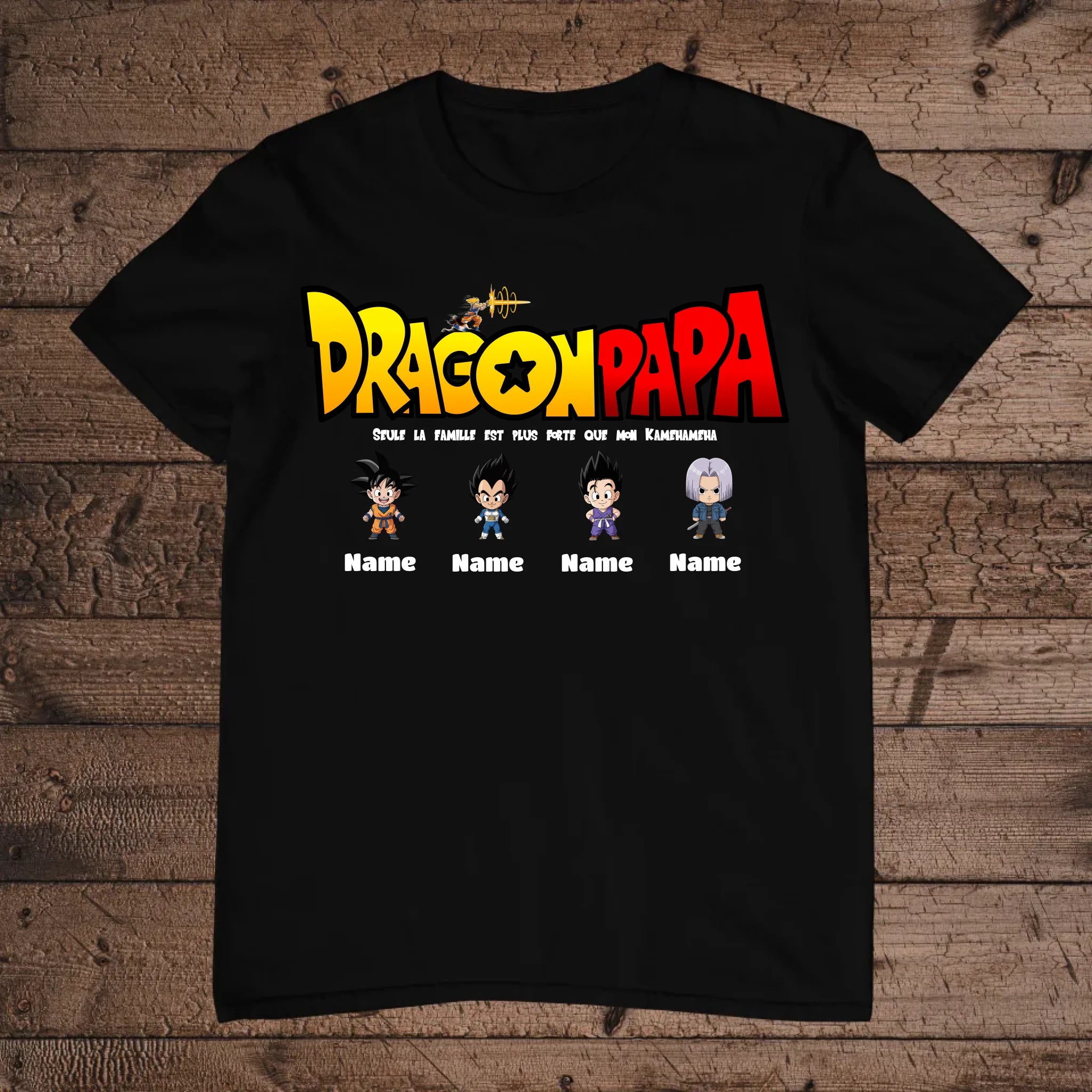 holz Flatlay mockup schwarz