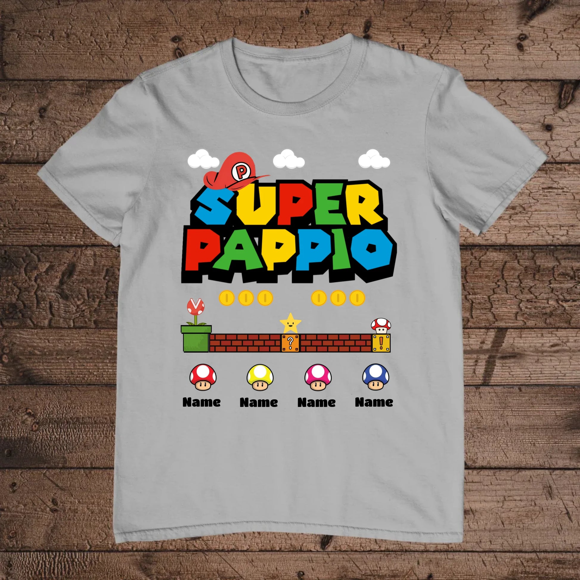 holz Flatlay mockup sport grey