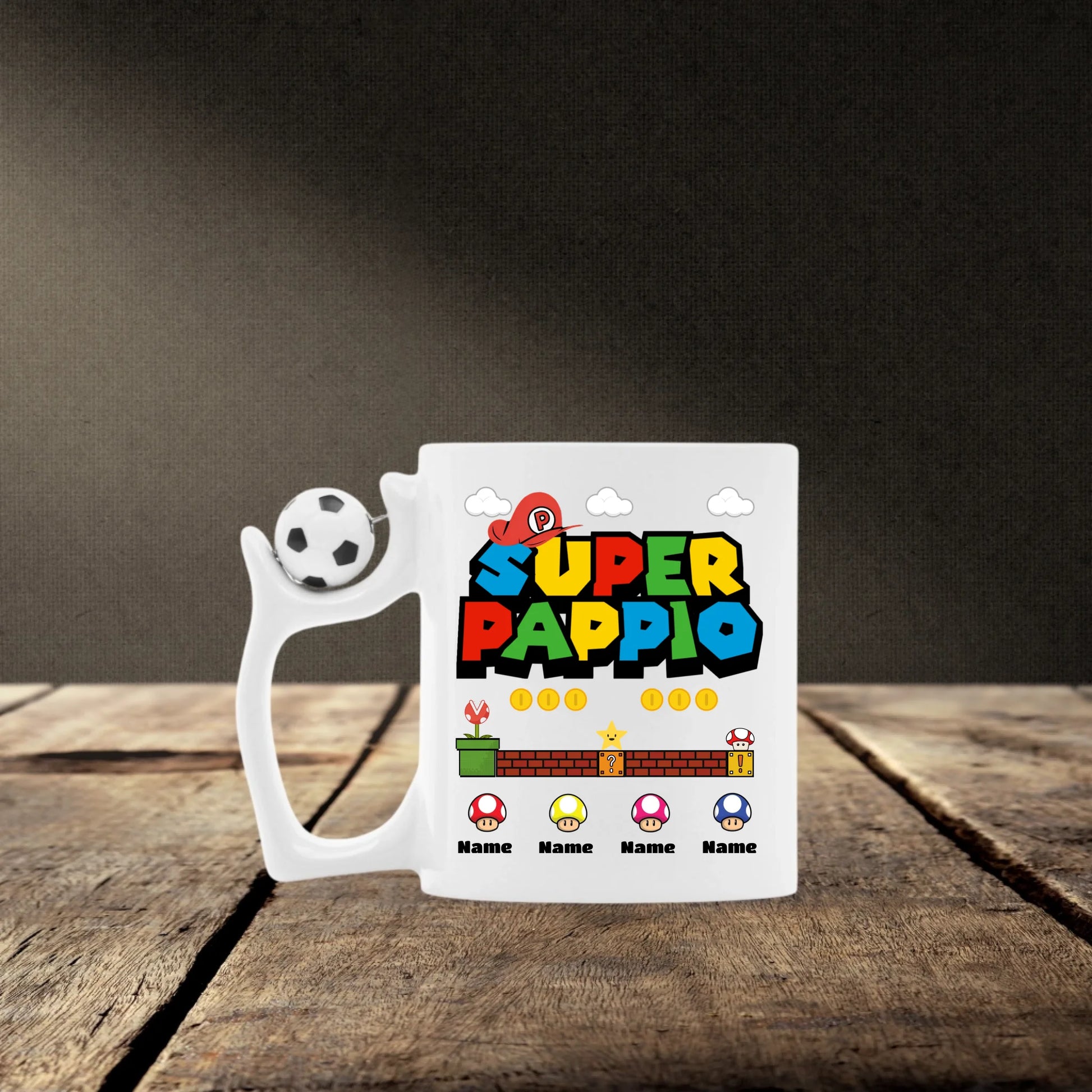 Mockup Fußballtasse