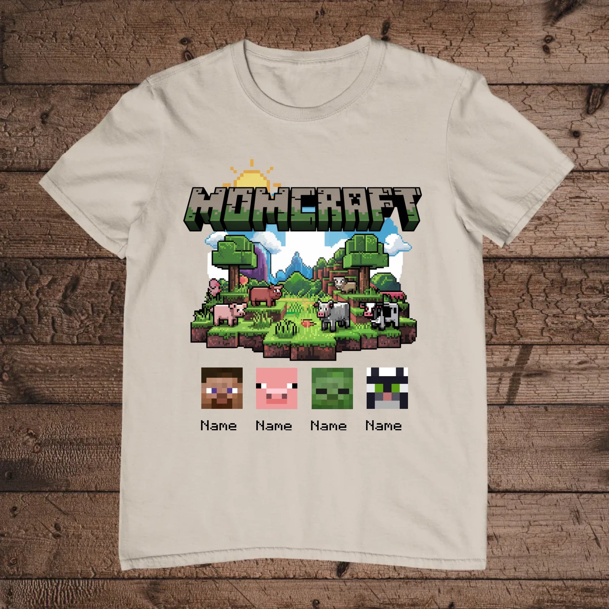 holz Flatlay mockup sand