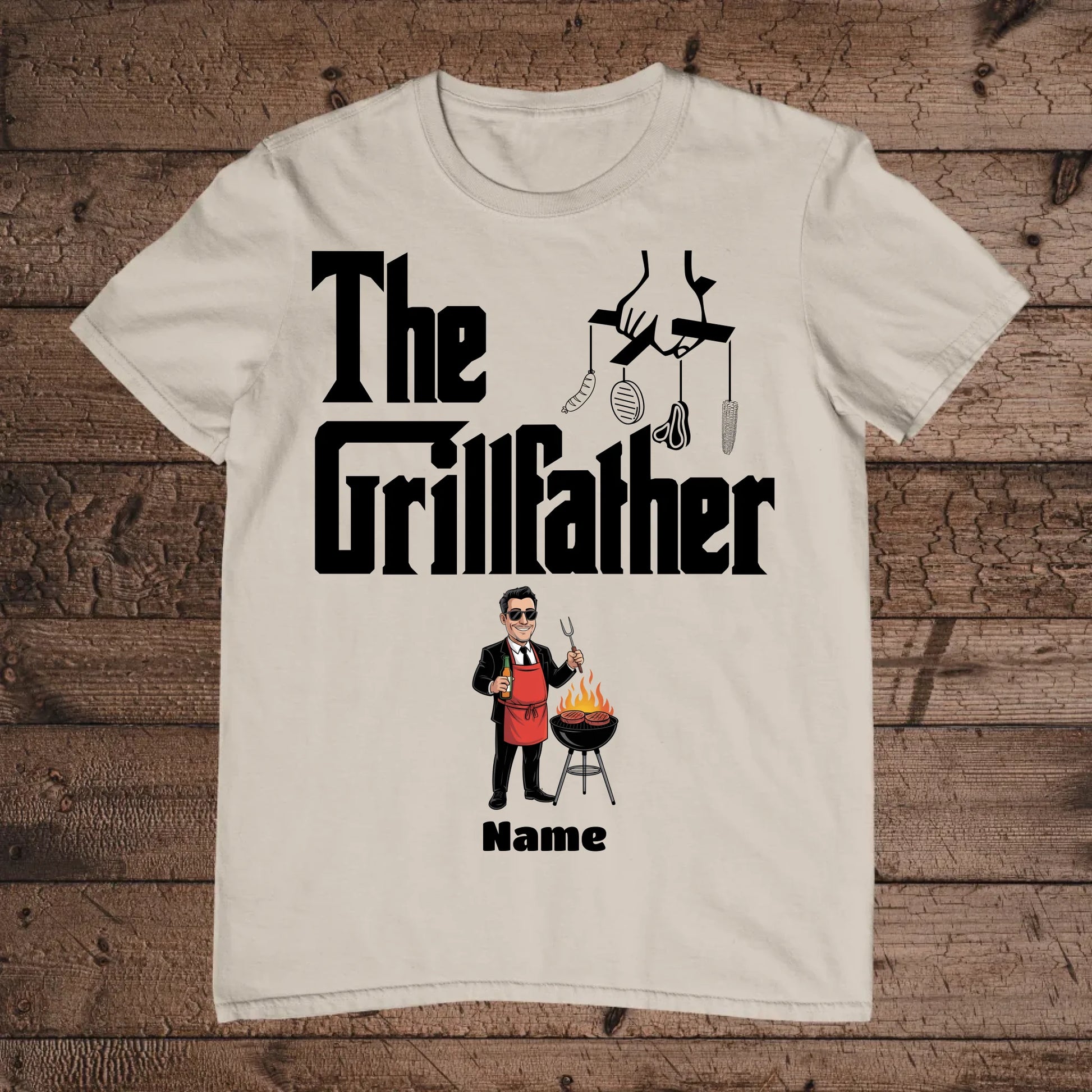 holz Flatlay mockup sand