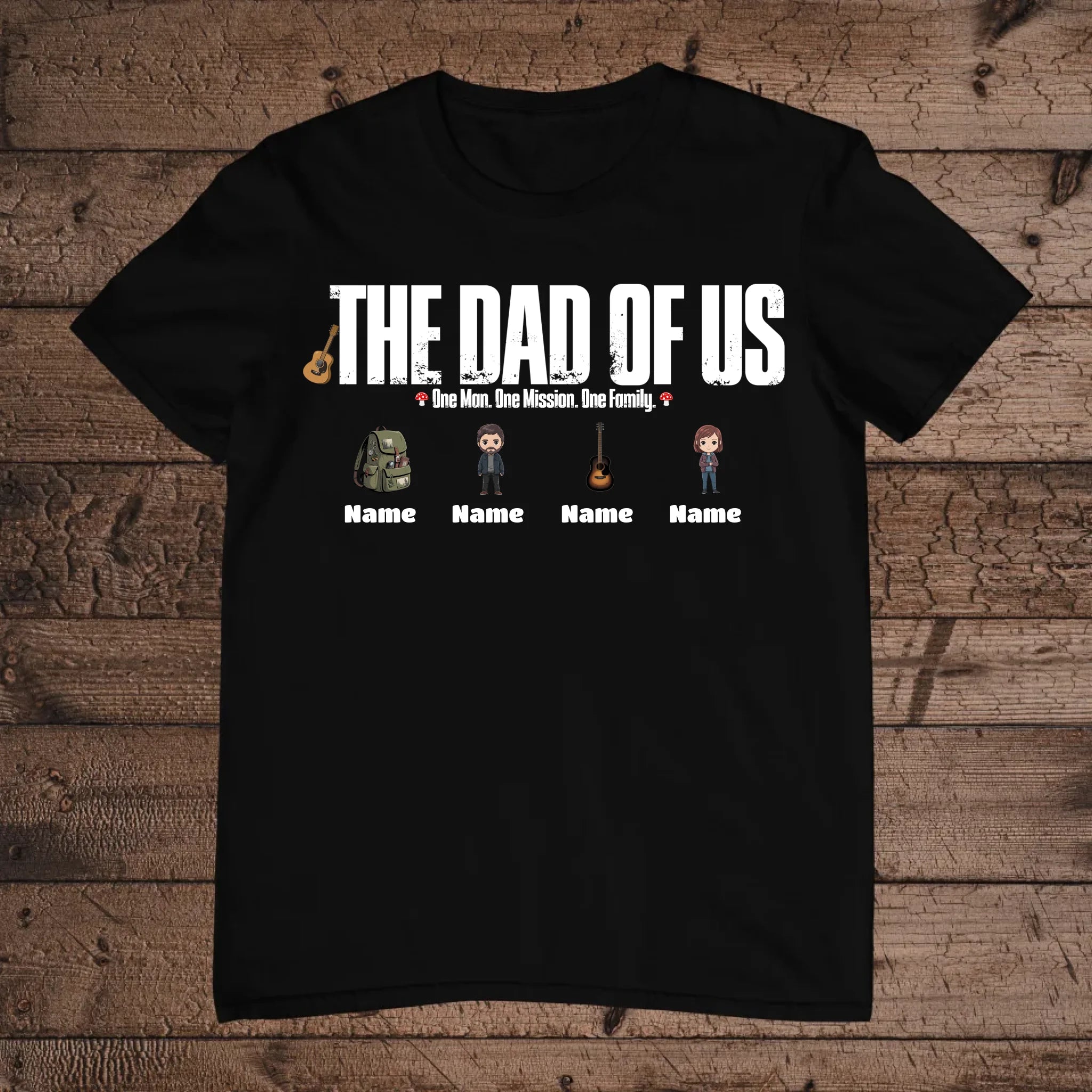 holz Flatlay mockup schwarz