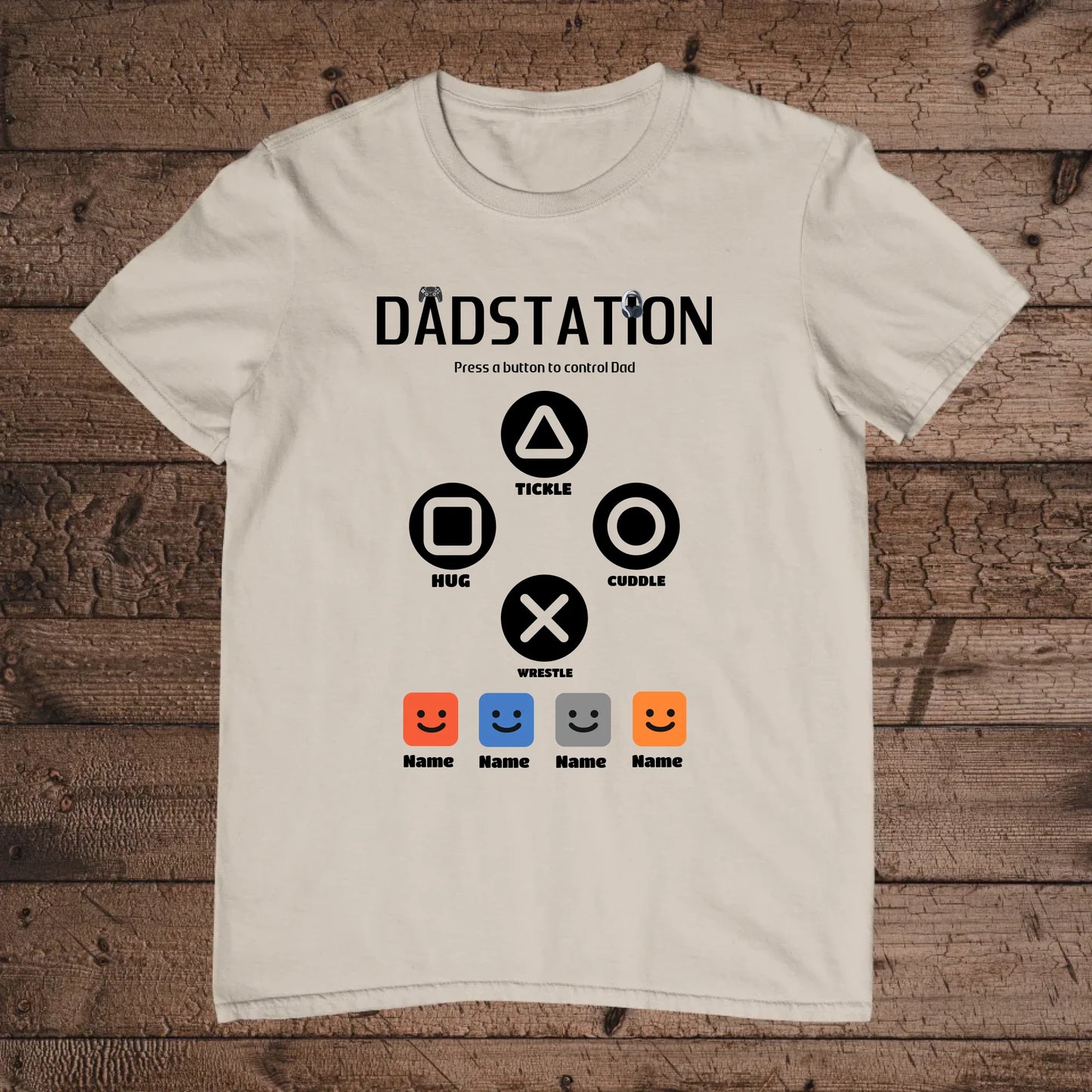 holz Flatlay mockup sand