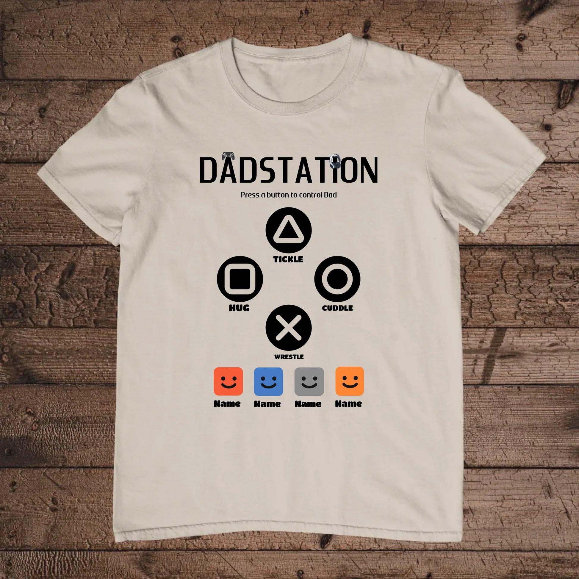 holz Flatlay mockup sand