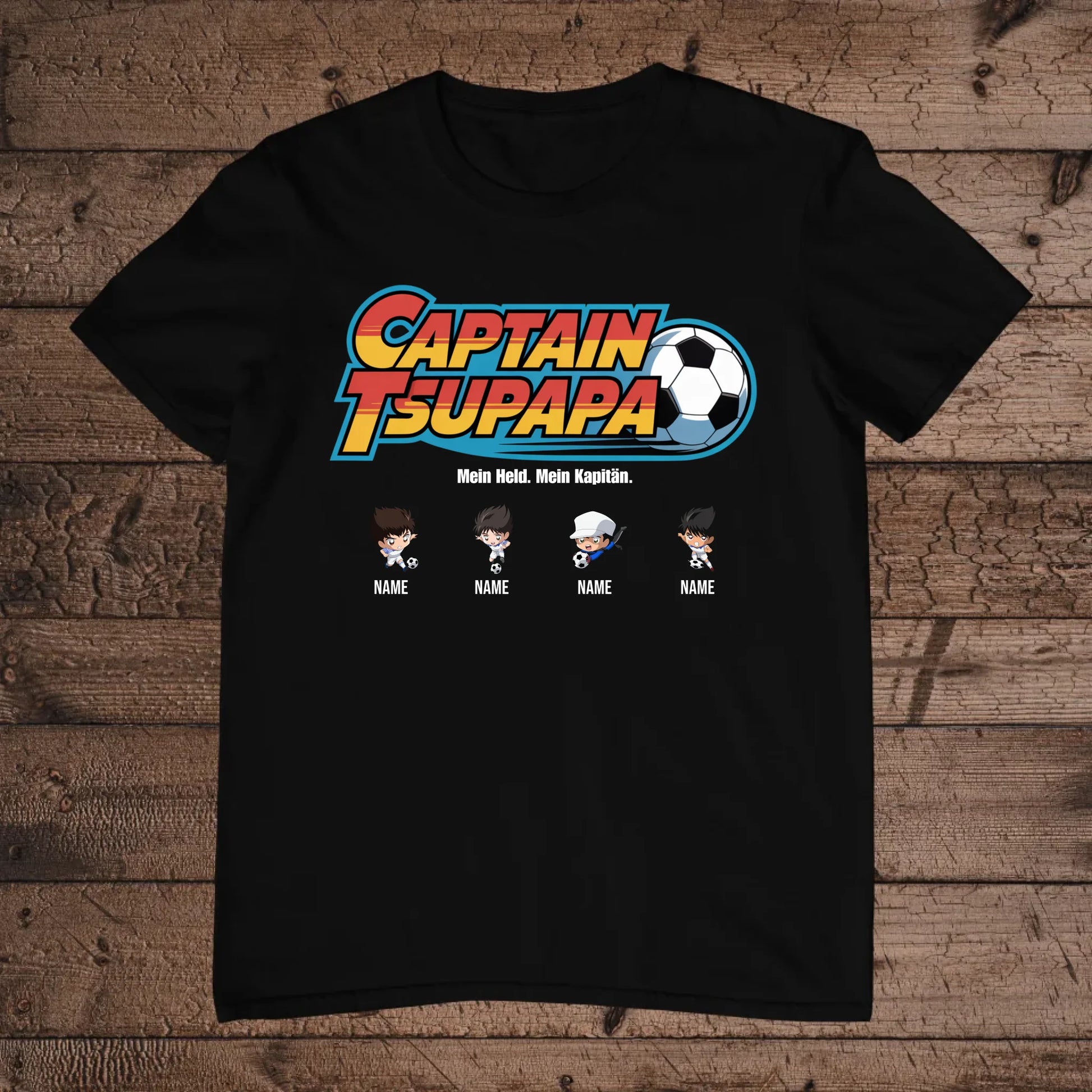 holz Flatlay mockup schwarz