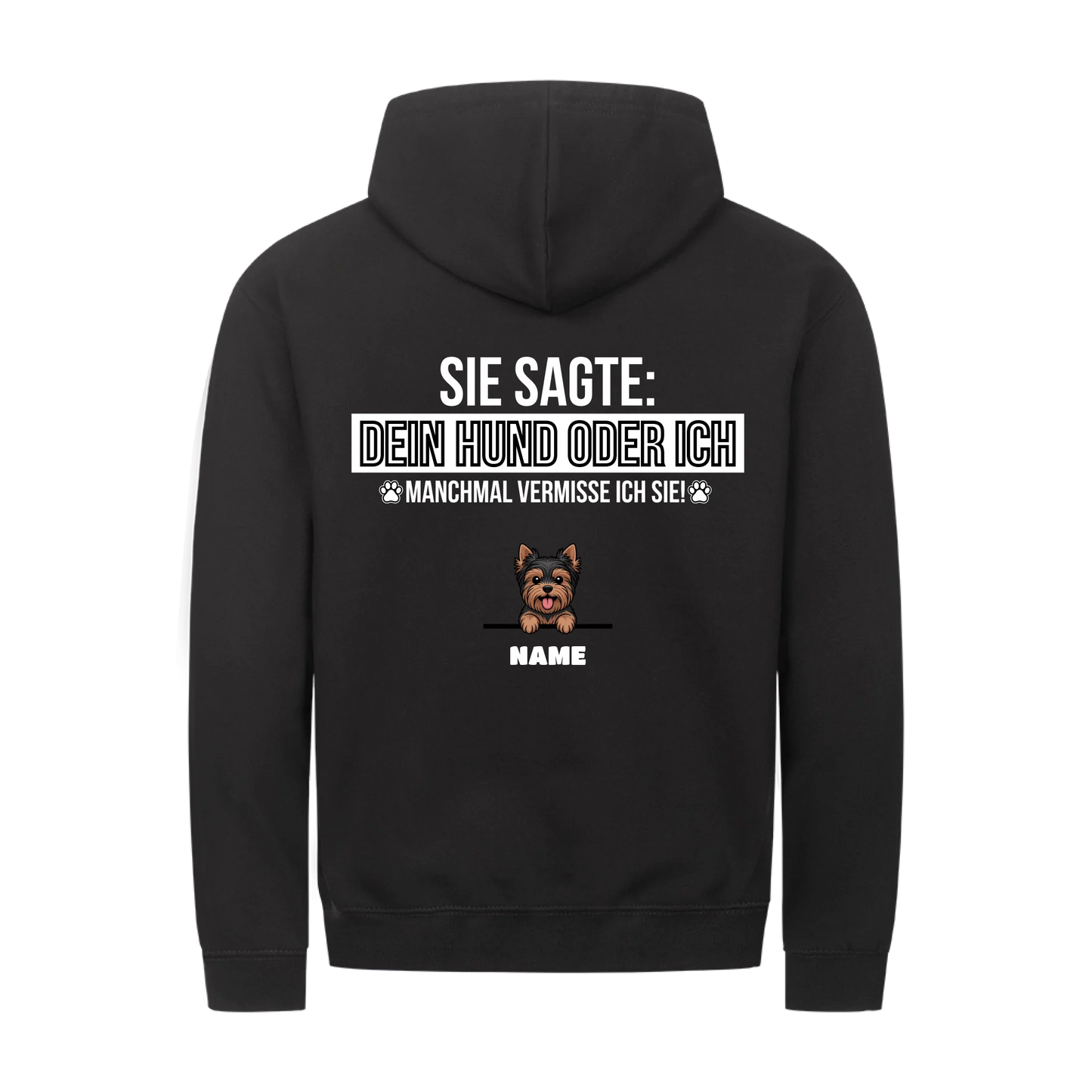 Schwarz hinten