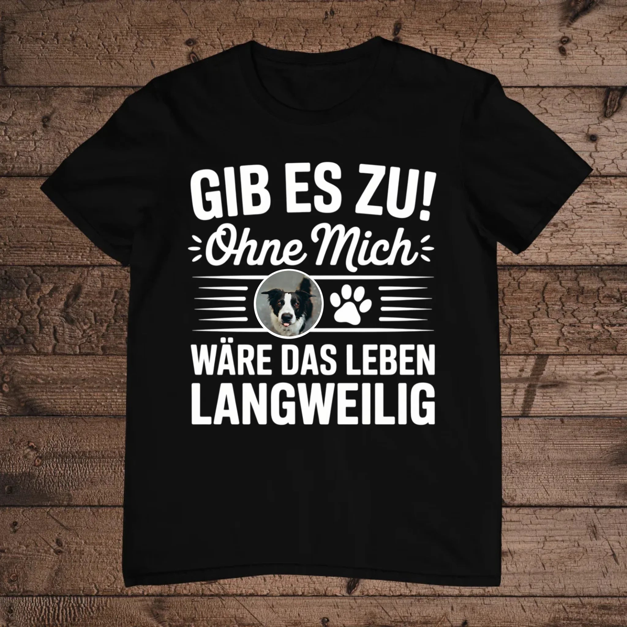 holz Flatlay mockup schwarz