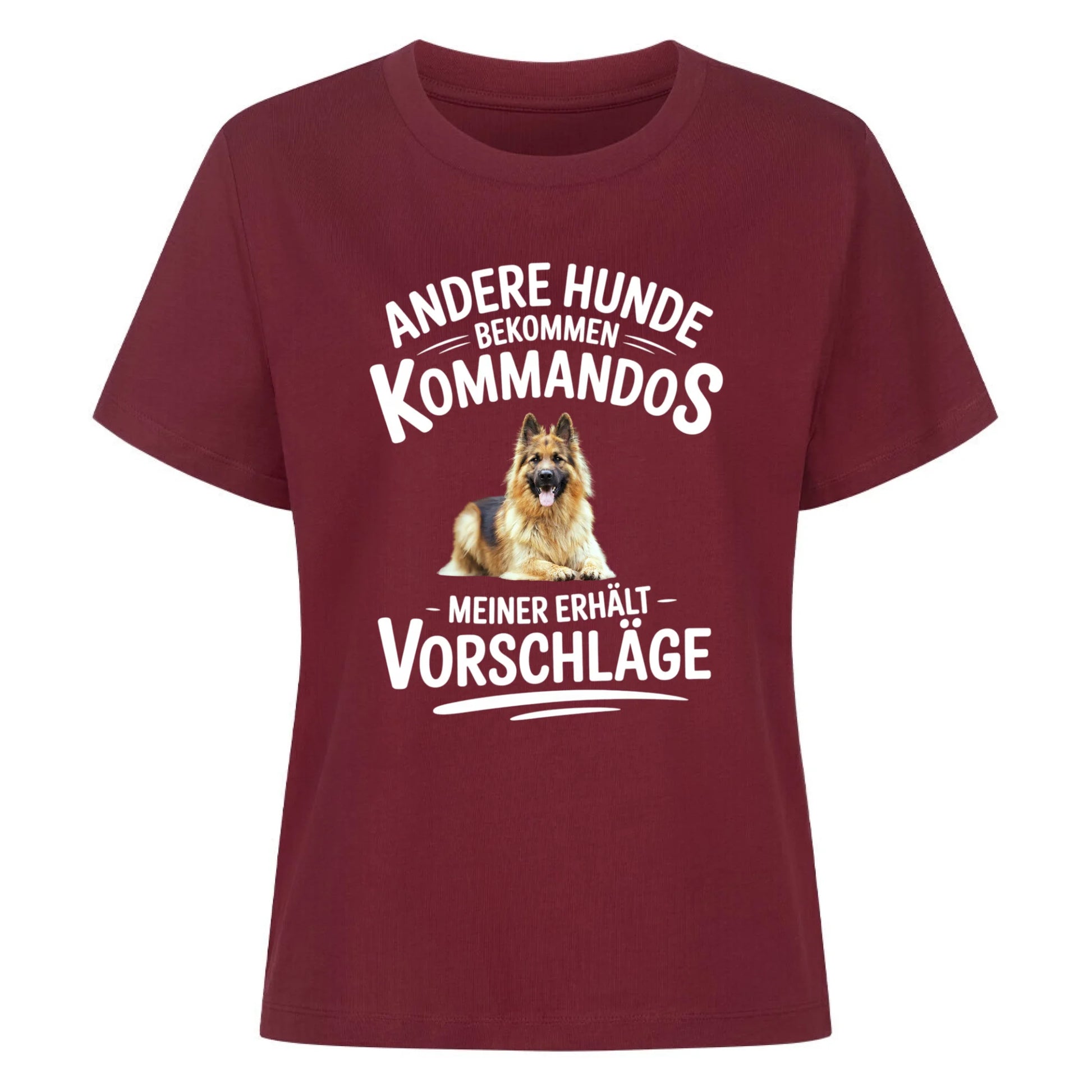 Damen Mockup burgunder