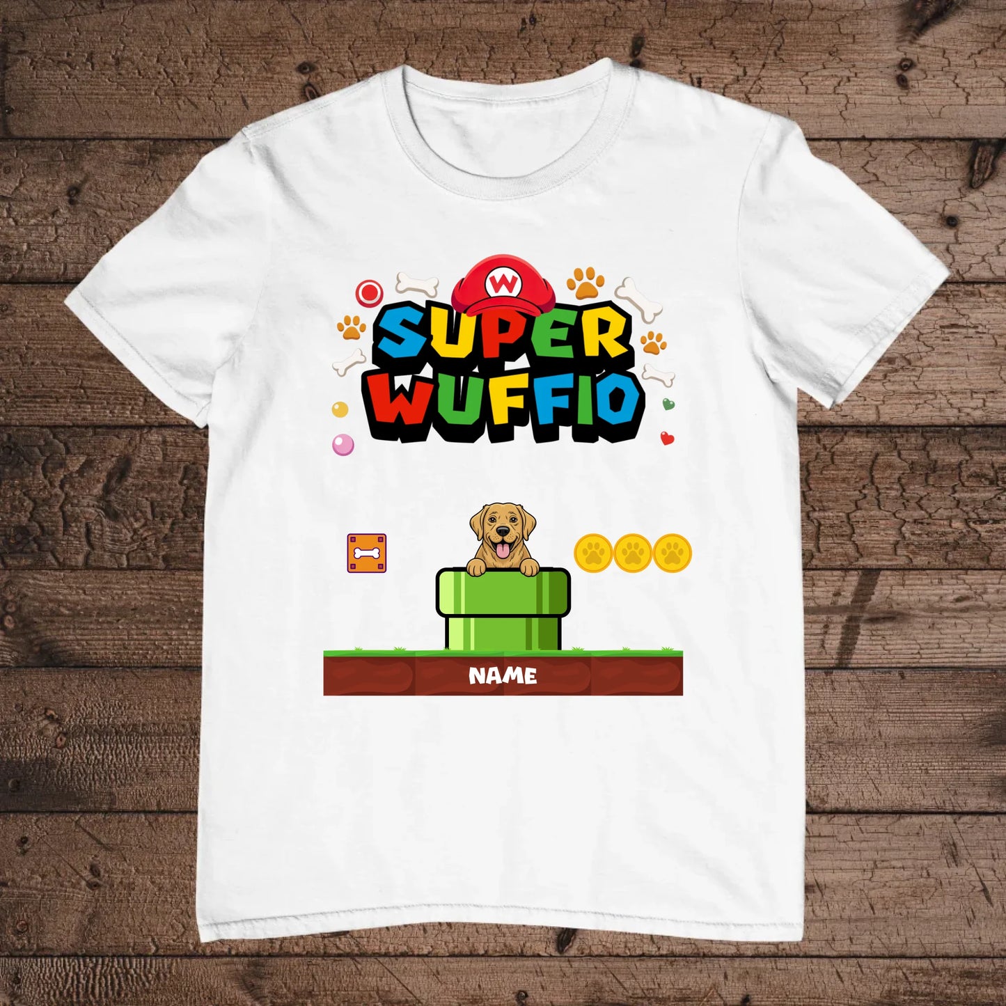 holz flatlay mockup weiß