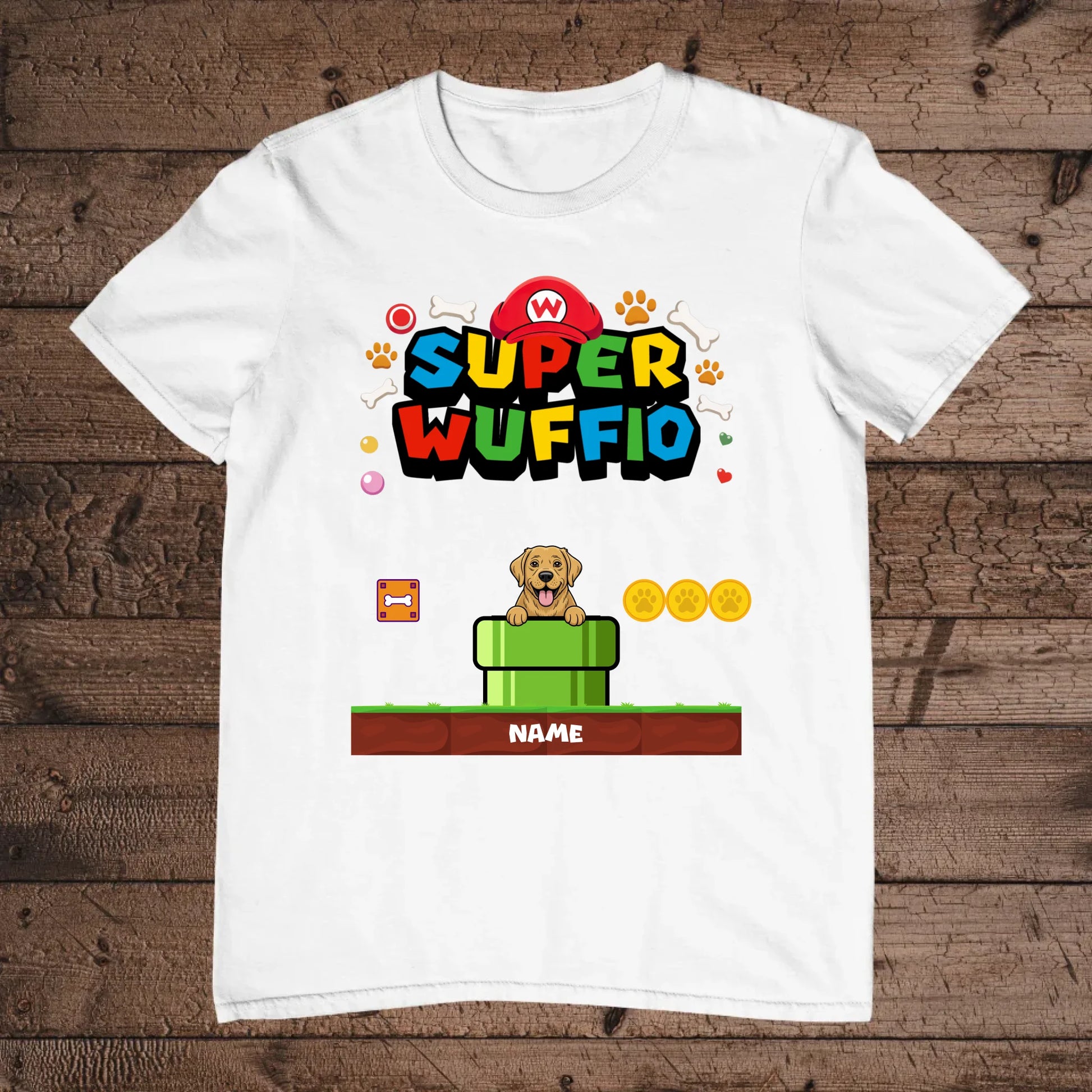 holz flatlay mockup weiß